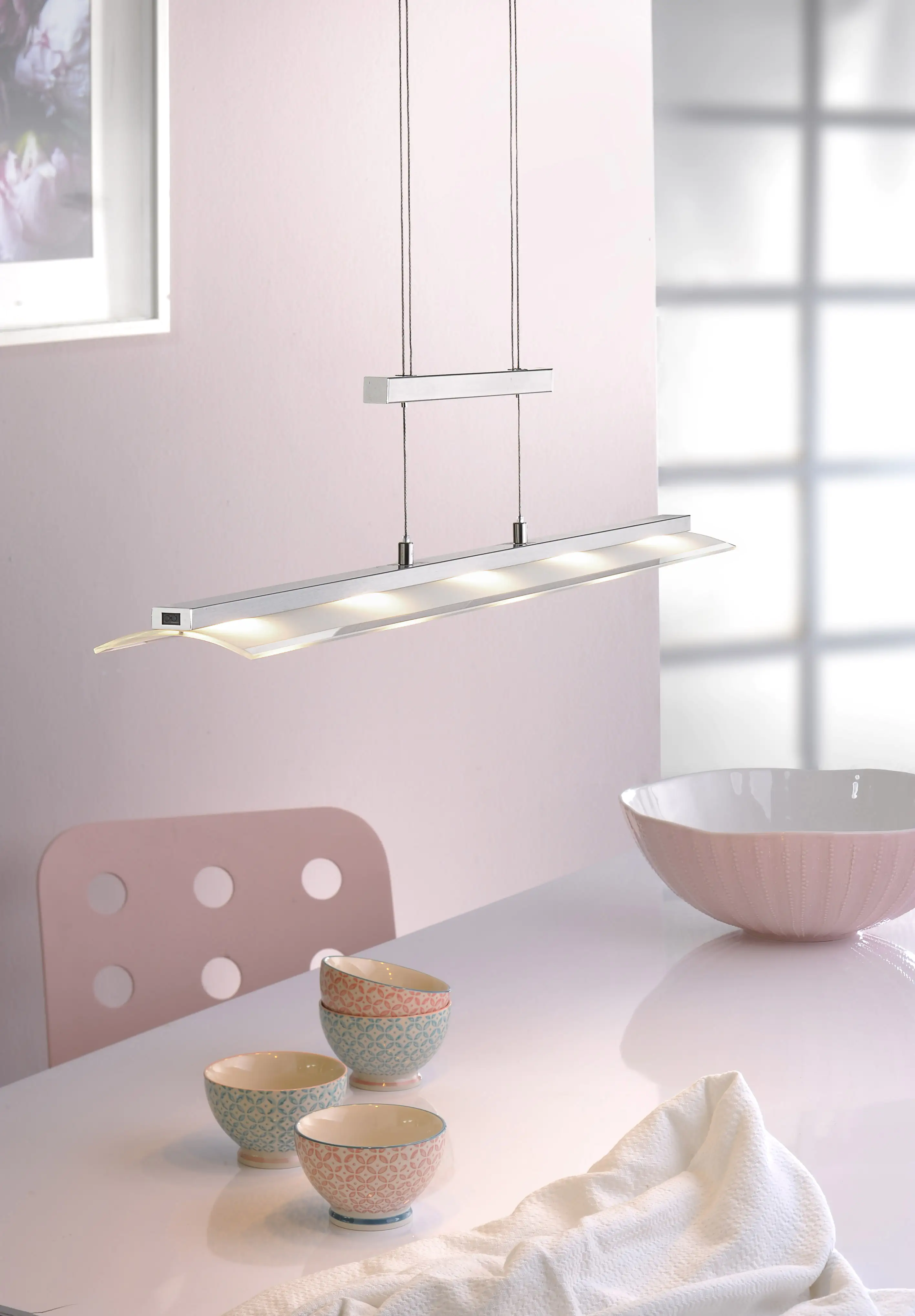 4043689950699_04 JustLight LED Pendelleuchte Nele 100 x 8 cm dimmbar