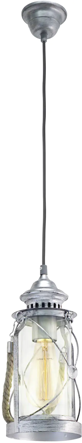 Eglo Pendelleuchte Bradford silber Ø 14 cm E27, max. 60 W