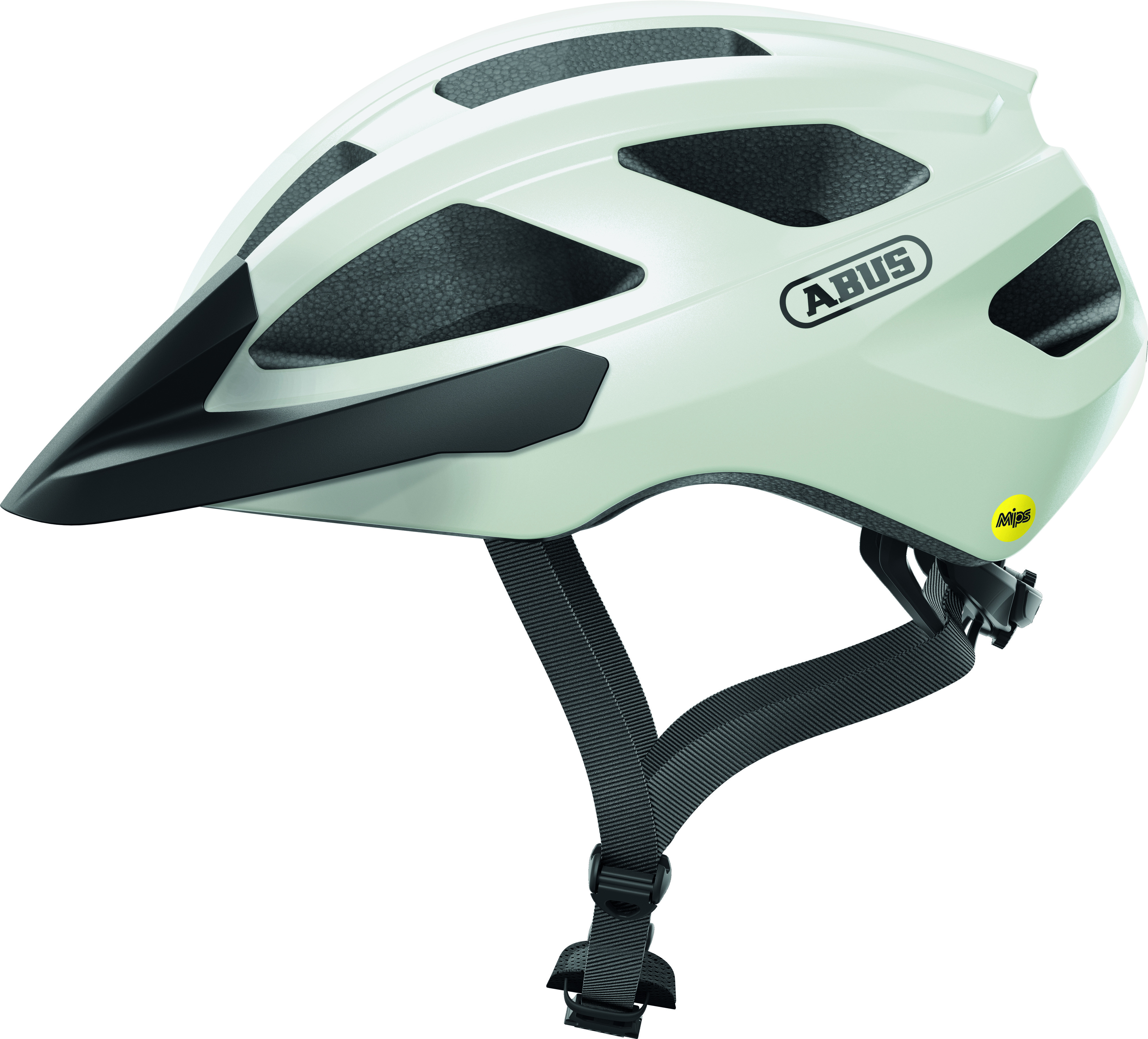 Abus Fahrradhelm Macator Mips M weiß