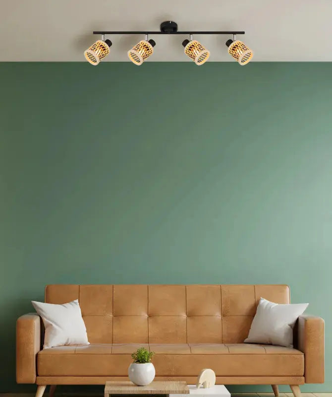 Globo Deckenstrahler Mali 70 x 8,5 x 19 cm (L x B x H) schwarz matt