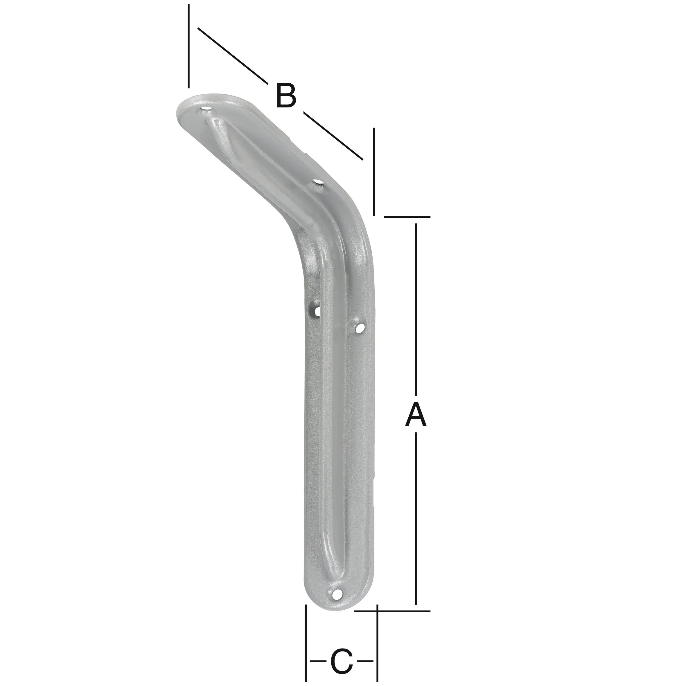 Vormann Format-Standard-Konsolen titangrau 34.5 x 23 cm