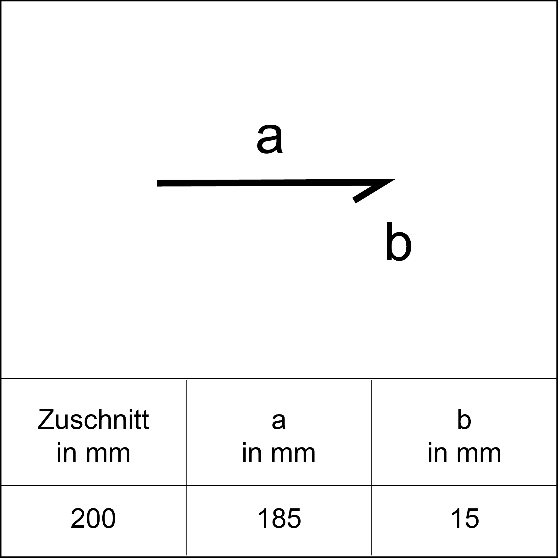 Sarei Flachprofil HG20 2000 x 185 x 15 mm