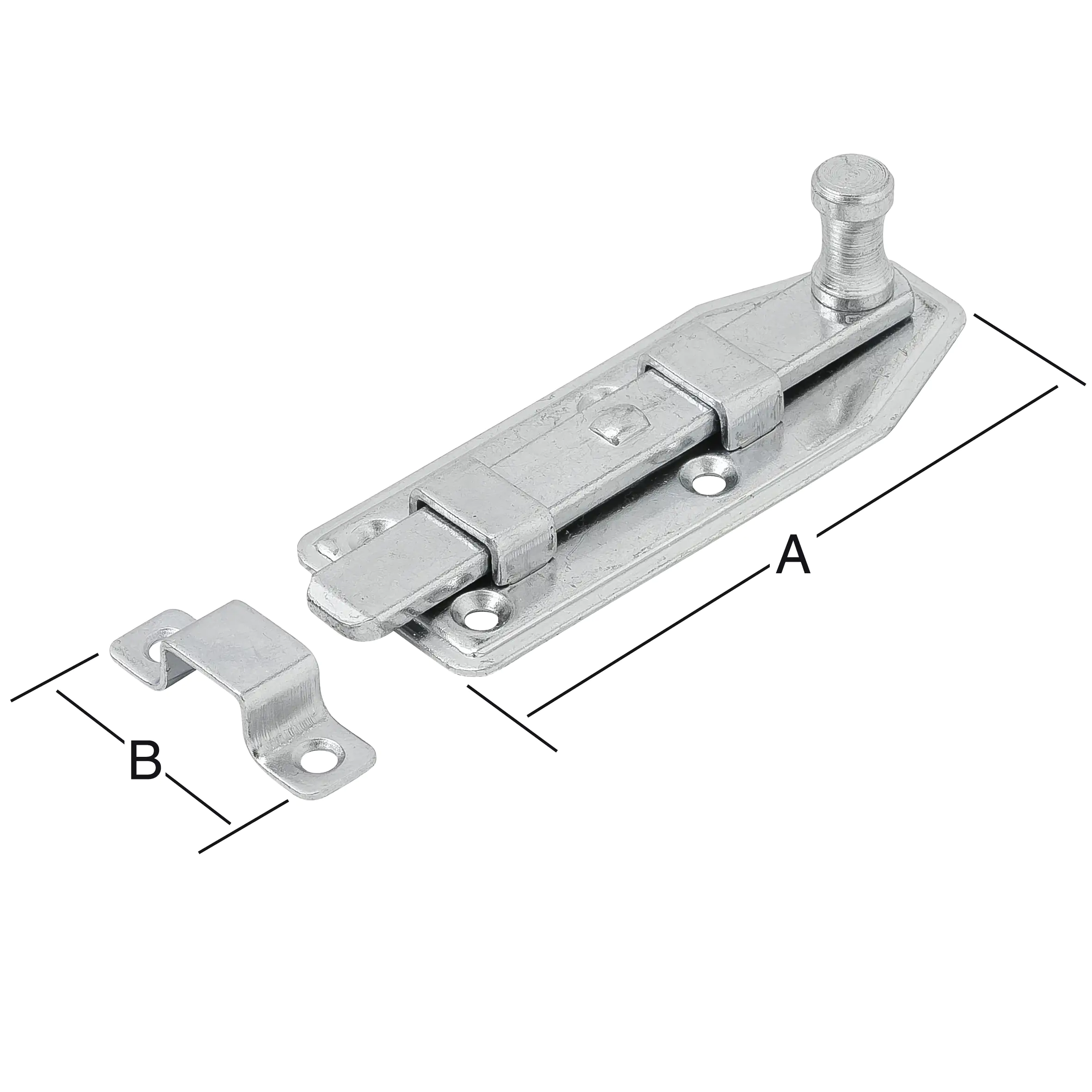 Vormann Fensterriegel verzinkt 110 x 35 mm