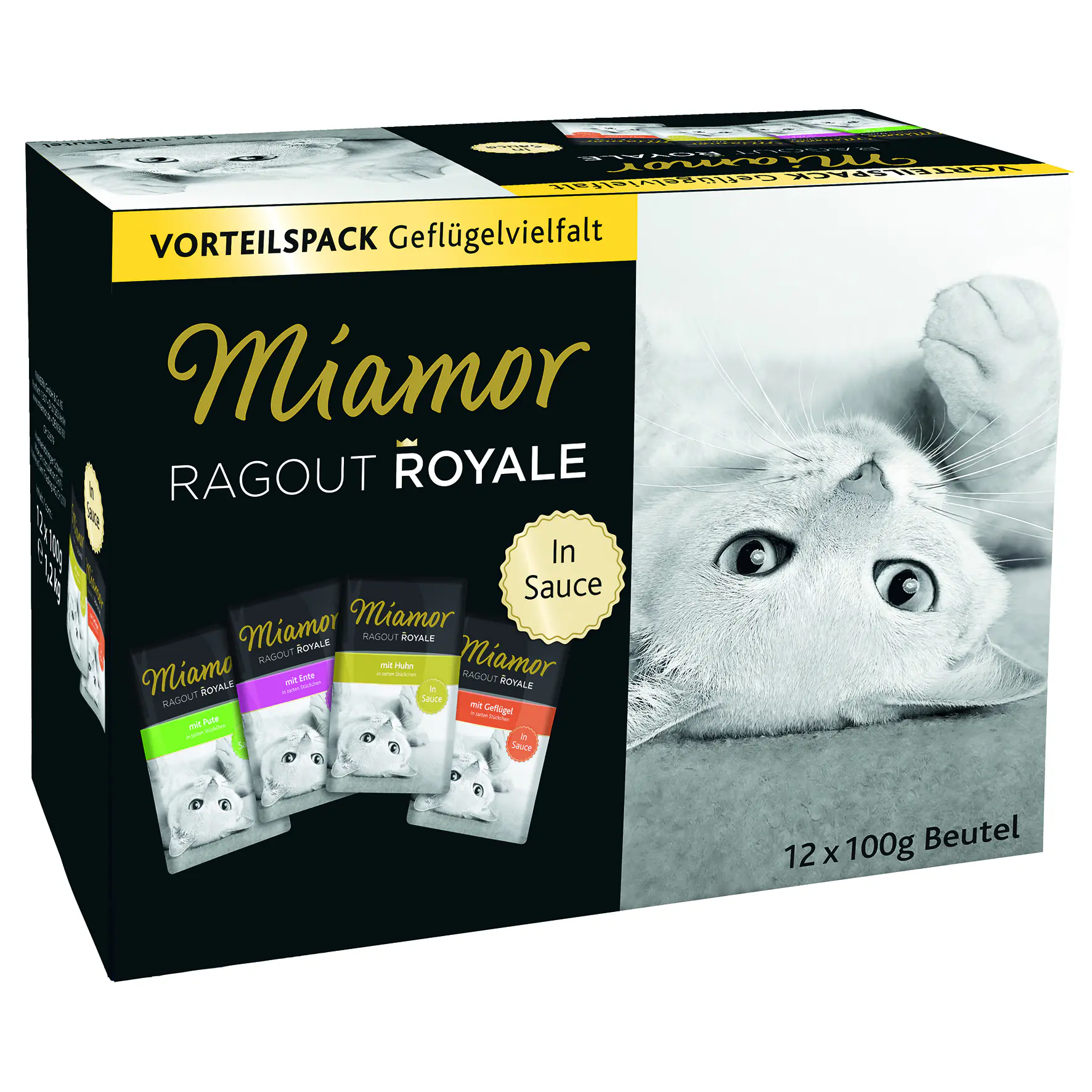 Miamor Ragout Royal Geflügelvielfalt Multipack Katzennassfutter 12 x 100 g