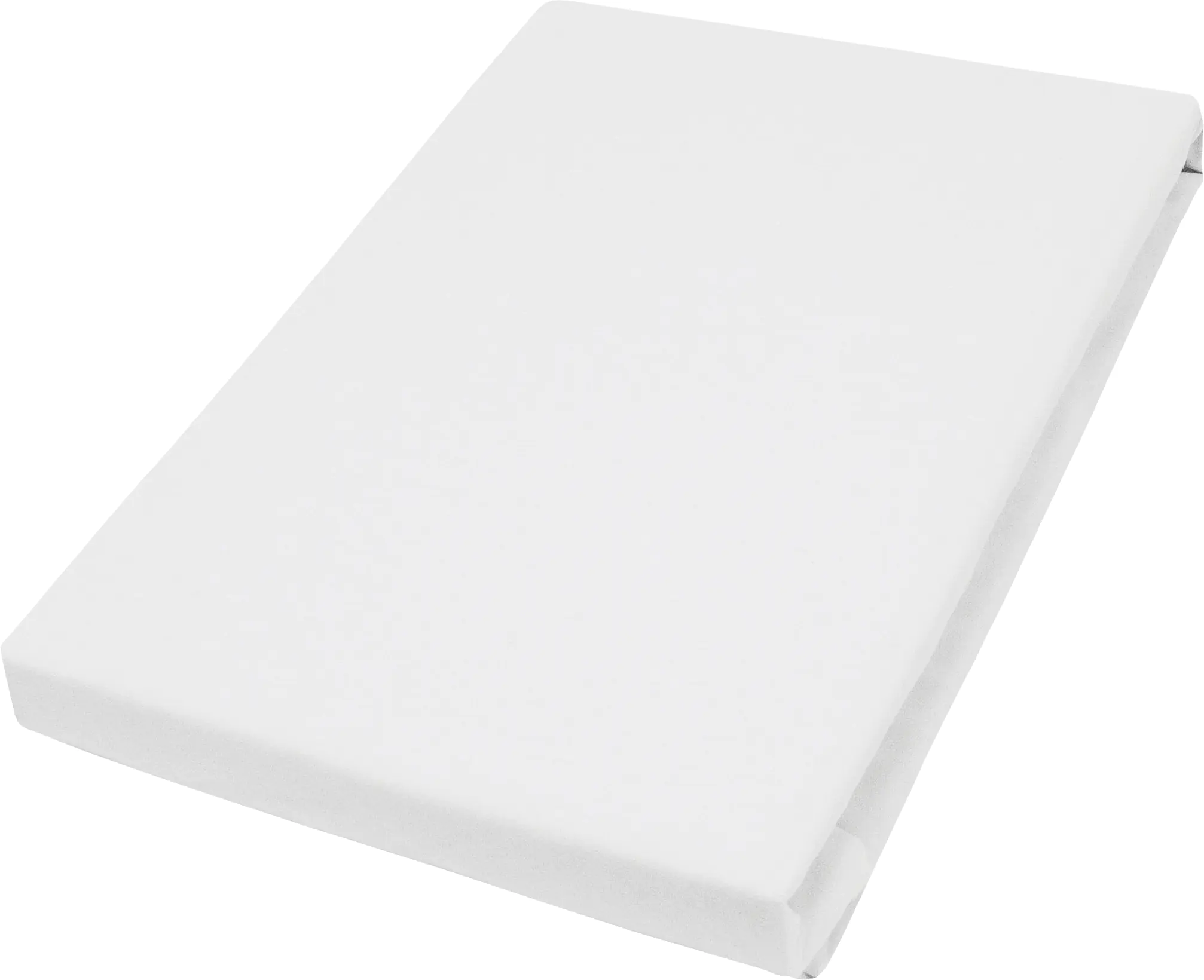 Vario Jersey-Spannbetttuch weiß, 100 x 200 cm Vario Jersey-Spannbetttuch weiß, 100 x 200 cm