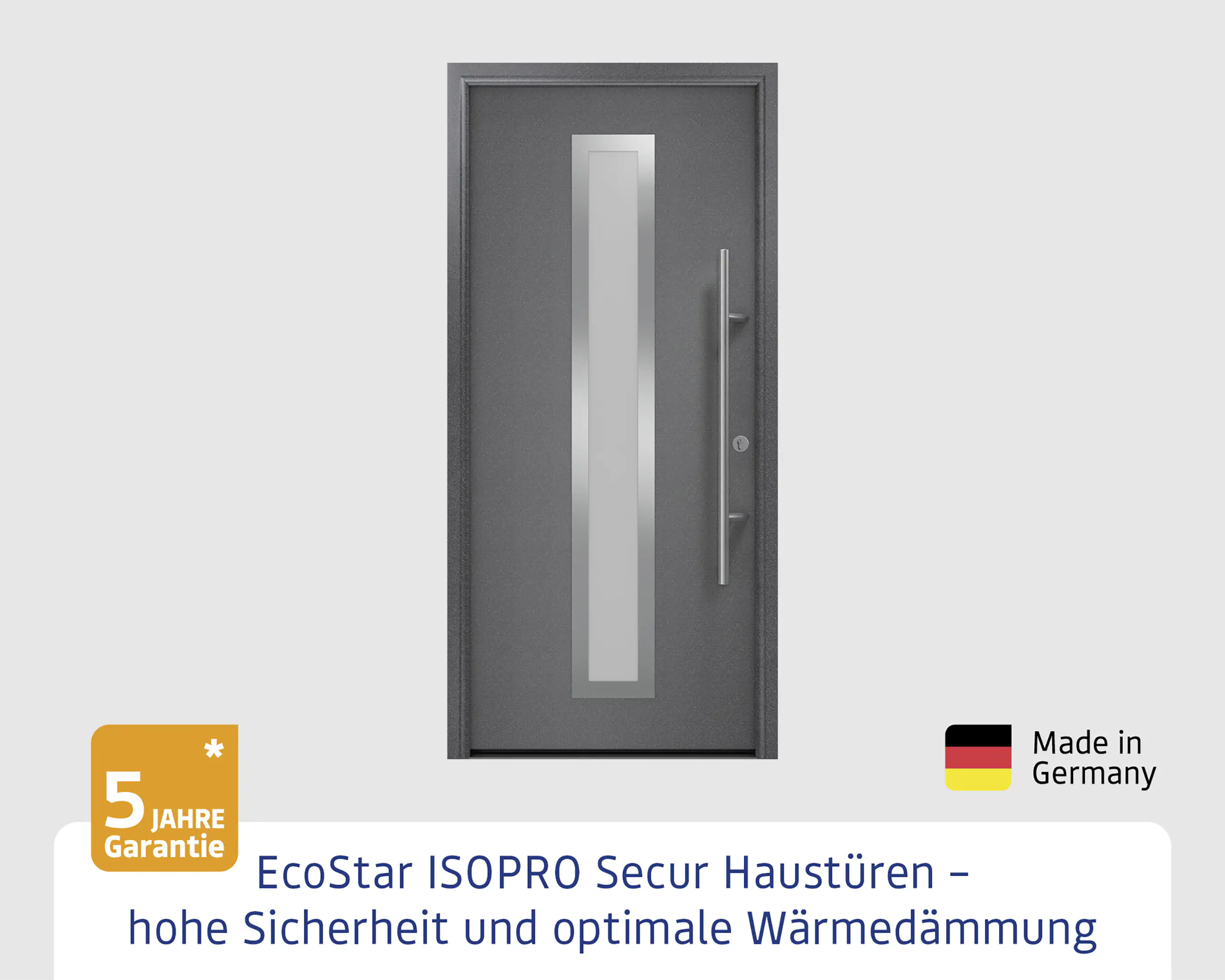 EcoStar Haustür ISOPRO Secur IPS 700S RC2 anthrazit metallic 110 x 210 cm EcoStar Haustür ISOPRO Secur IPS 700S RC2 anthrazit metallic 110 x 210 cm