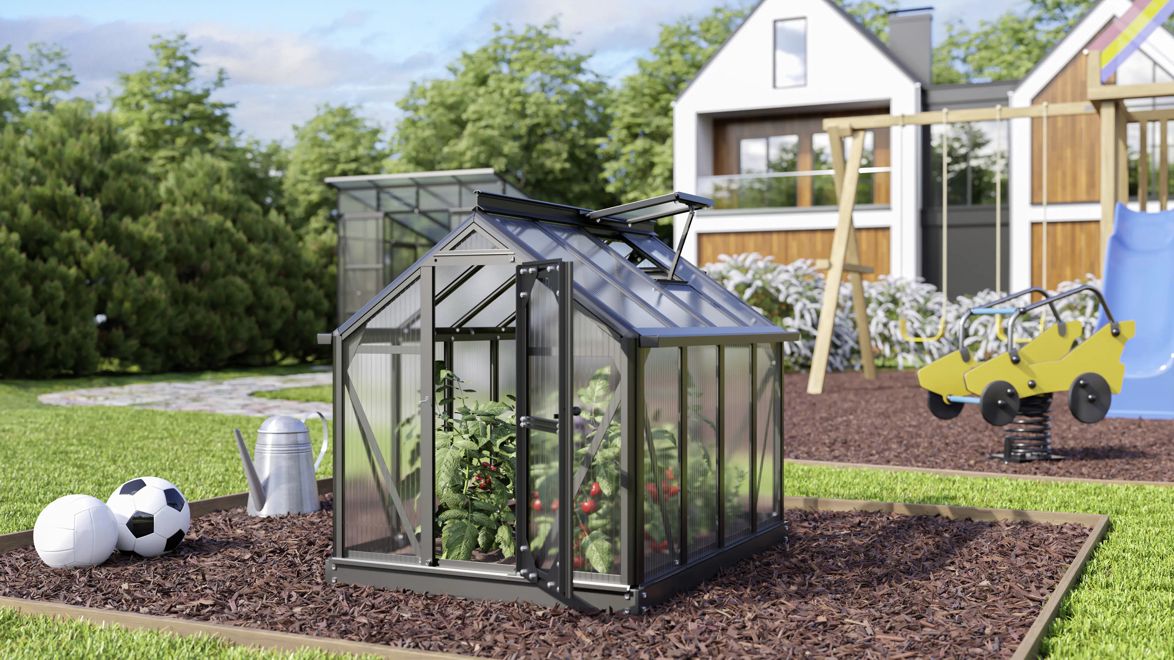 Vitavia Gewächshaus Merlin schwarz 87 x 111 cm Vitavia Gewächshaus Merlin schwarz 87 x 111 cm