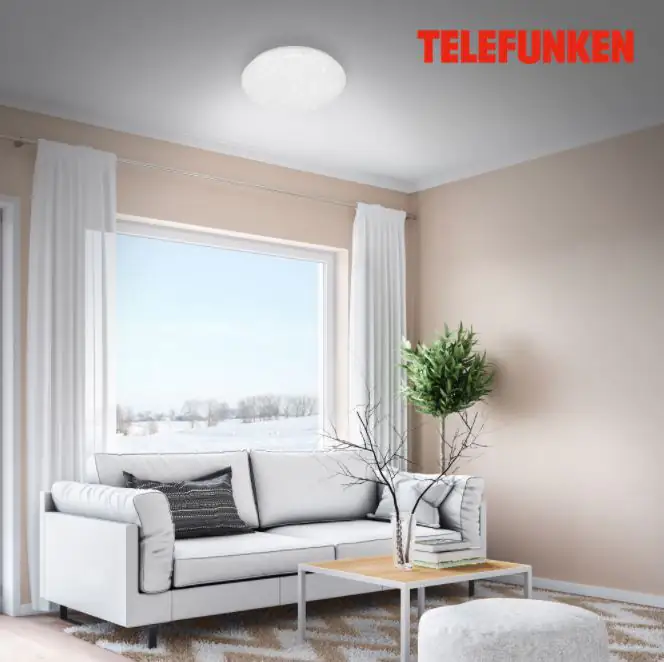 Telefunken LED Deckenleuchte Sternenhimmel Direkt Smart WiFi weiß Telefunken LED Deckenleuchte Sternenhimmel Direkt Smart WiFi weiß