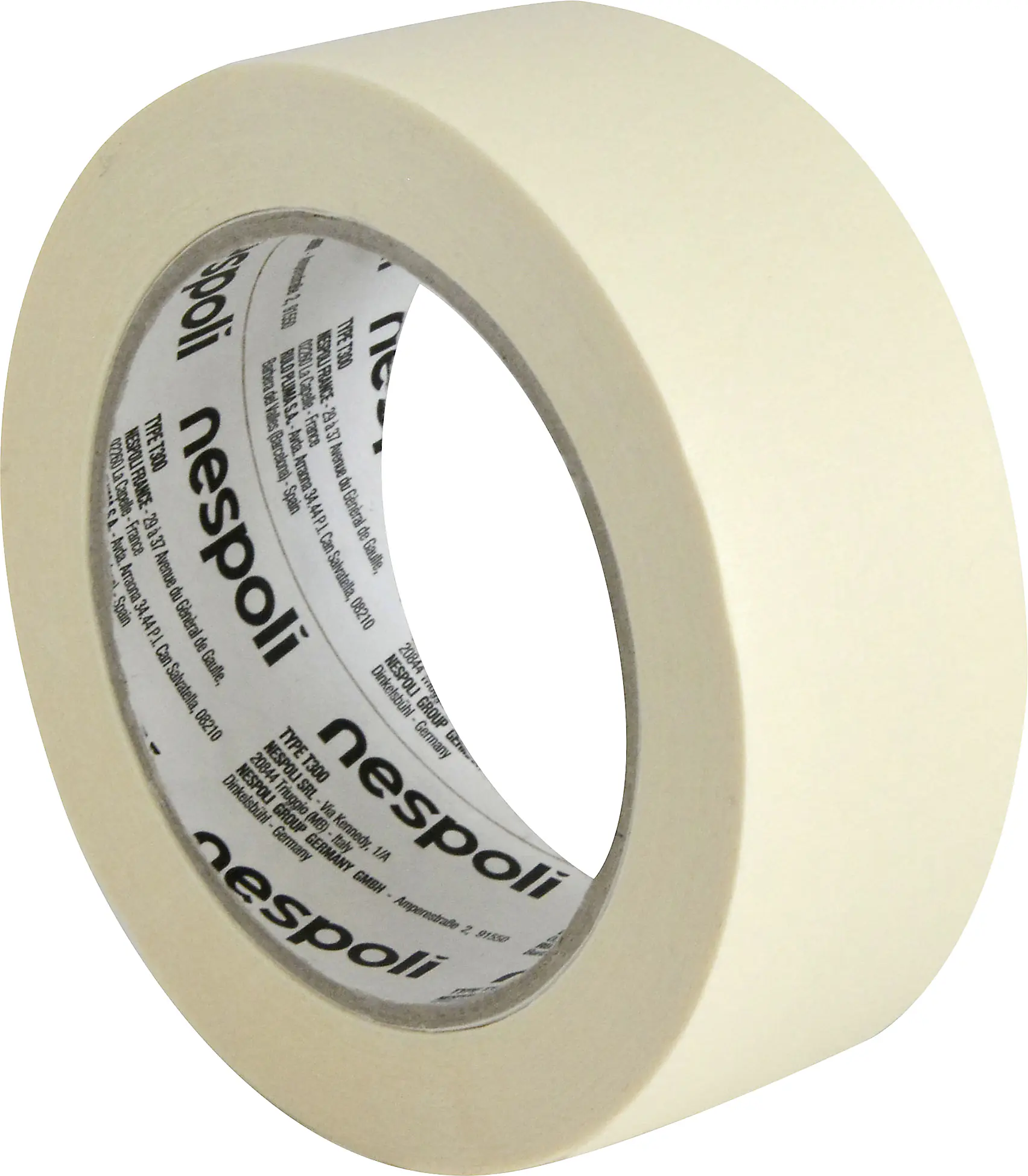 Nespoli Flachkreppband gelb 38 mm x 50 m