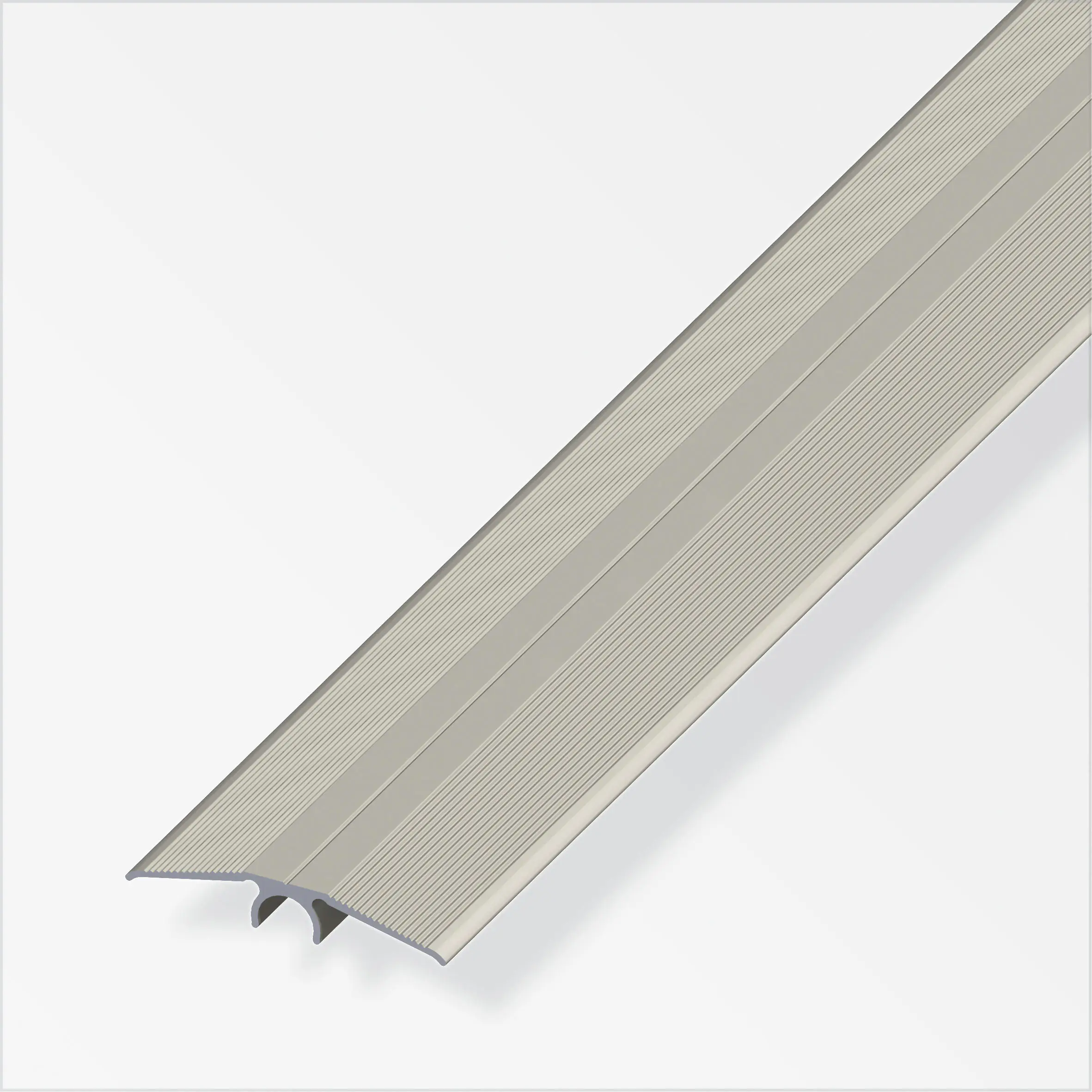 alfer Übergangsprofil 1 m, 46 mm Aluminium eloxiert titan