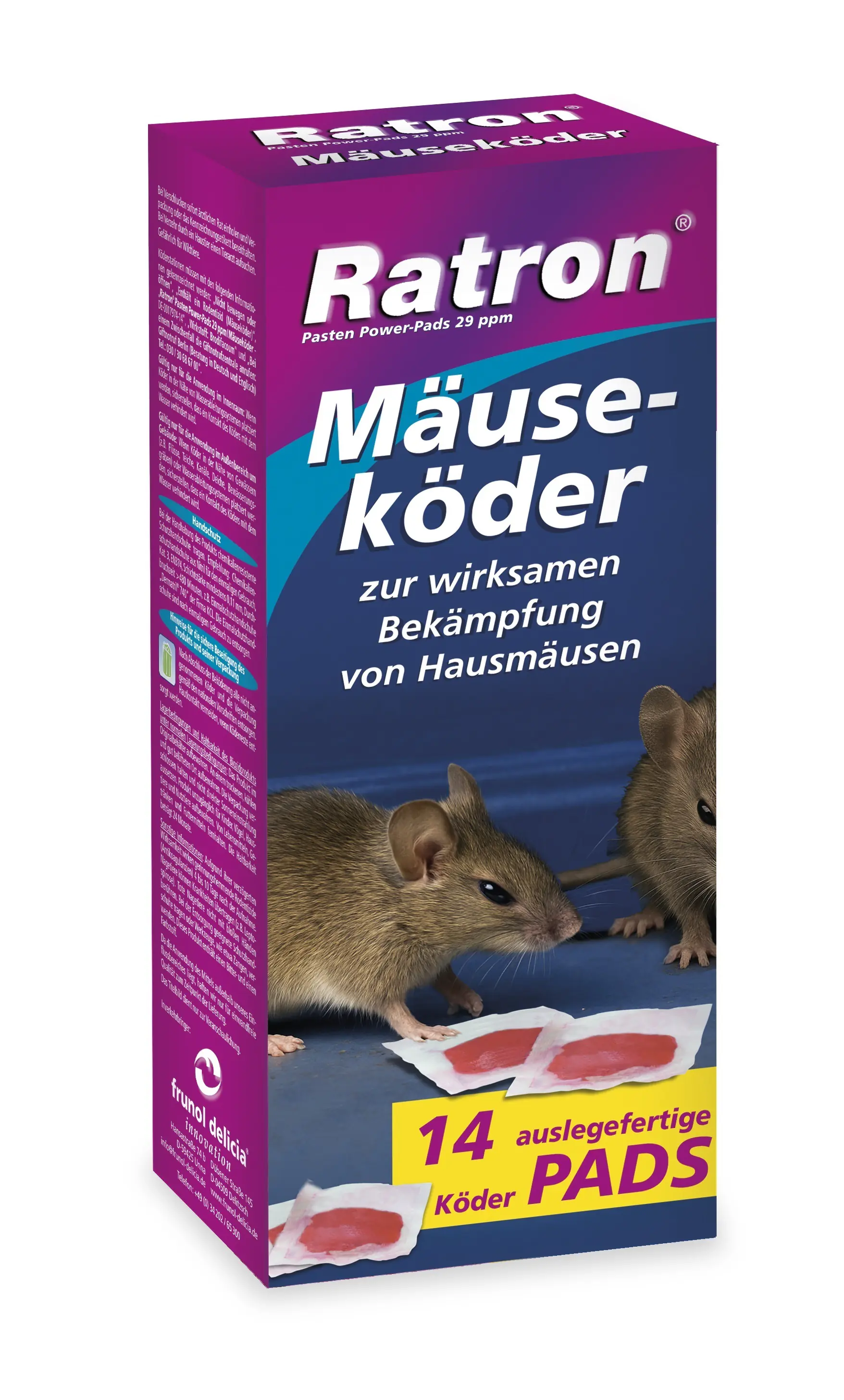 Ratron Mäuseköder 29 ppm 210 g
