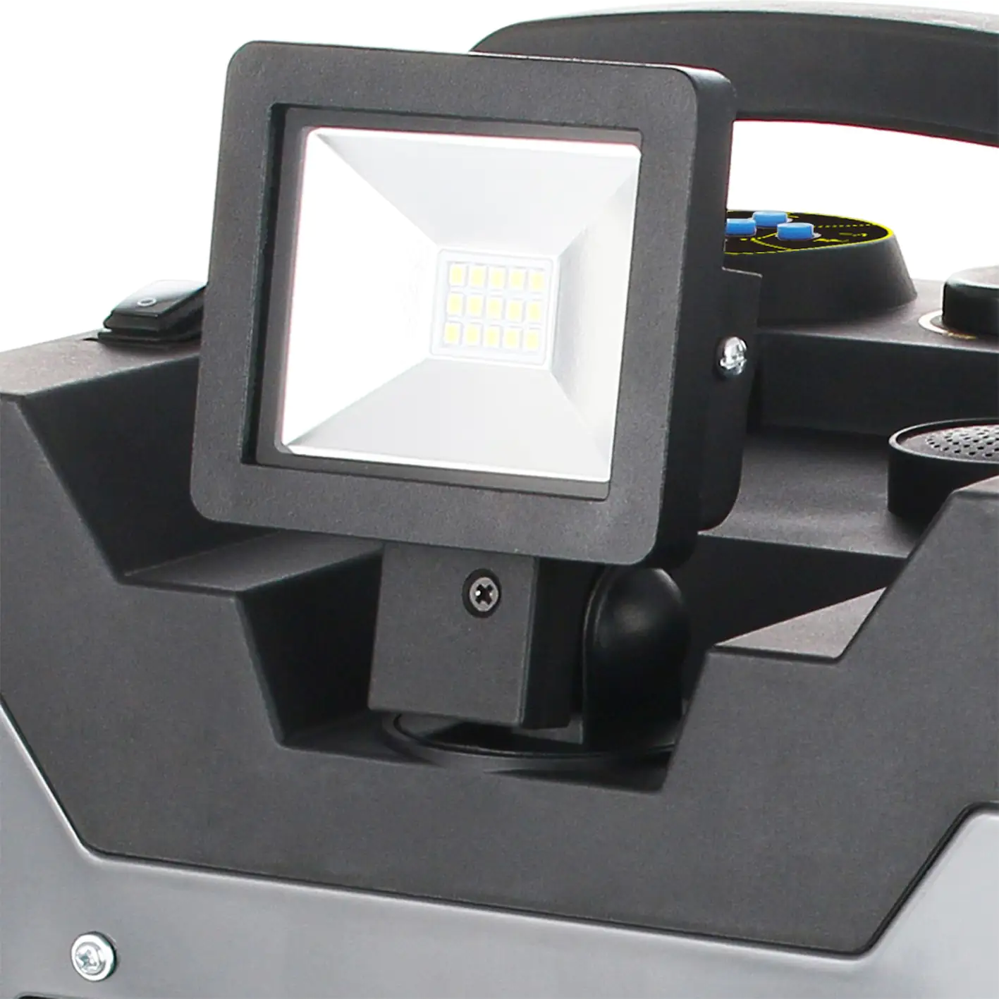 Powerheizlüfter mit LED-Strahler Bluetooth-Lautsprecher 3300 Watt