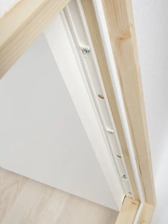 Dolle Kniestocktür Massivholzrahmen, weiß, 78 x 54 x 11,5 cm