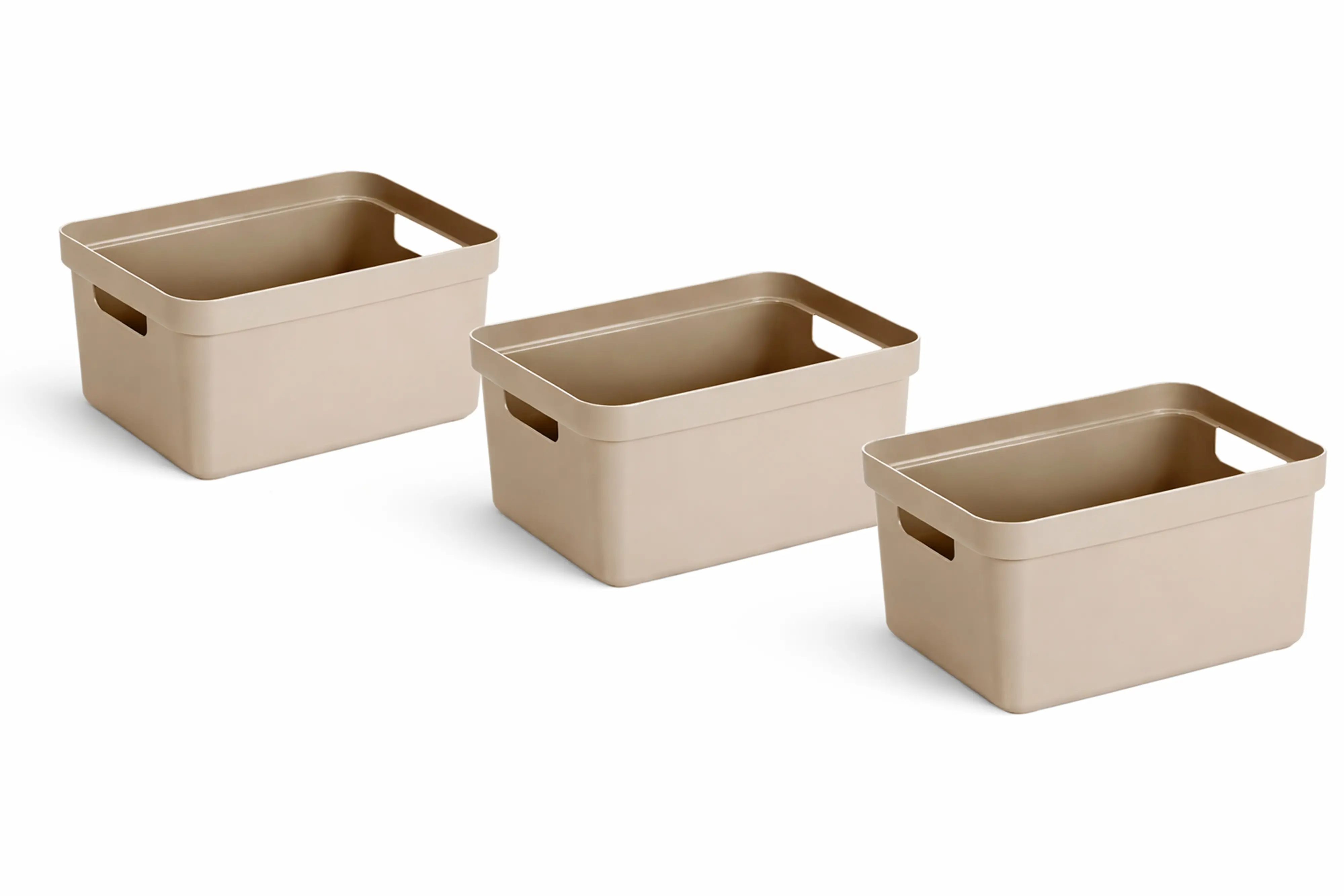 Sunware Aufbewahrungsbox Sigma Home 13L beige 3er Set