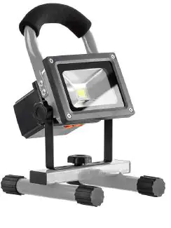 Akku LED Arbeitsleuchte Amon grau, 7 Watt, IP54, USB-Kabel