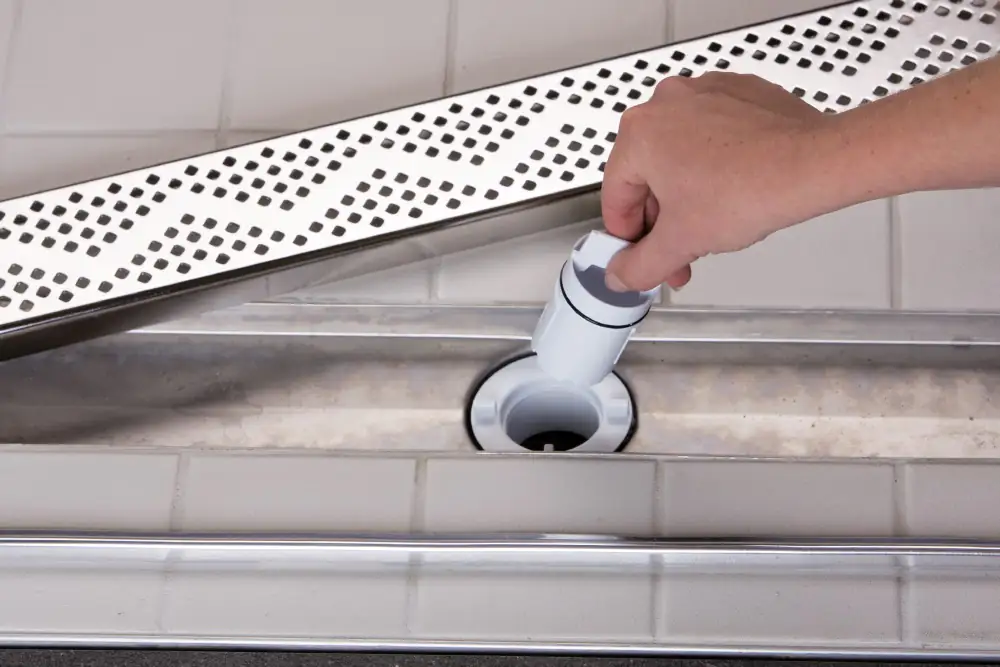 Aco RUG SELF Duschrinne Shark Comfort, L 88,5 x B 70 cm, Edelstahl