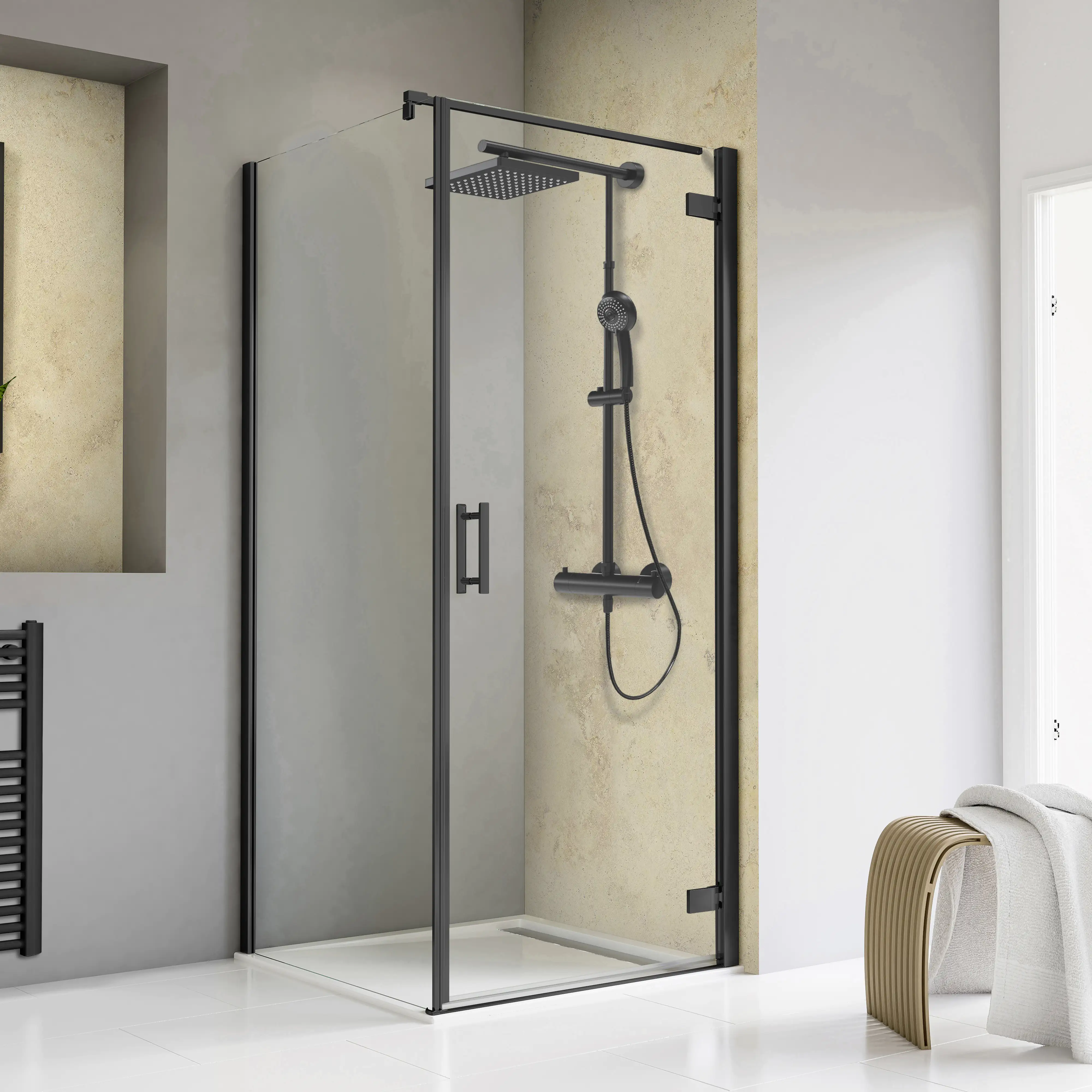 Schulte Drehtür Seitenwand 100 x 100 x 200 cm Toura