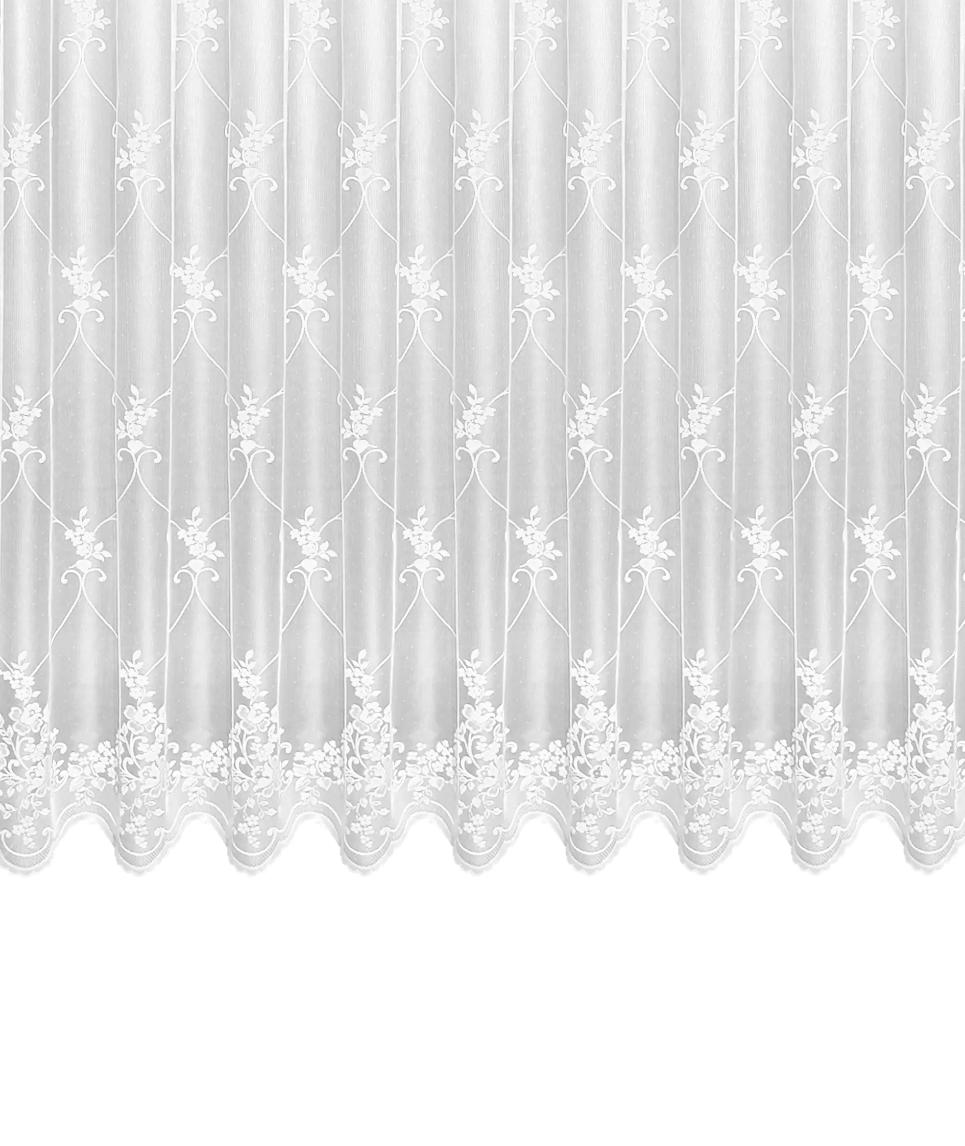 Neusser Collection Schal mit Gadrinenband Berit weiß, 160 x 300 cm