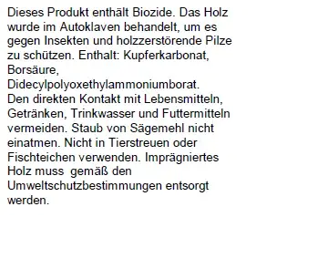 Brett Kiefer kesseldruckimprägniert 200 x 6 x 1,8 cm