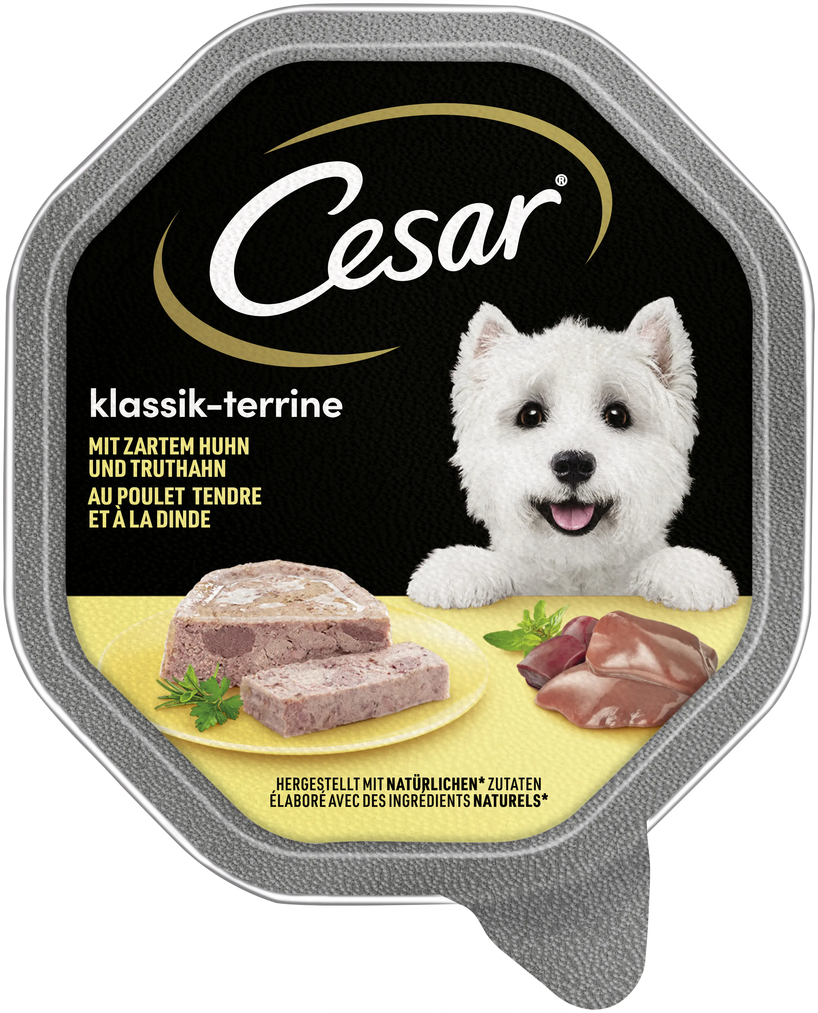 Cesar Hundenassfutter Klassik-Terrine Adult 150 g Huhn & Truthahn