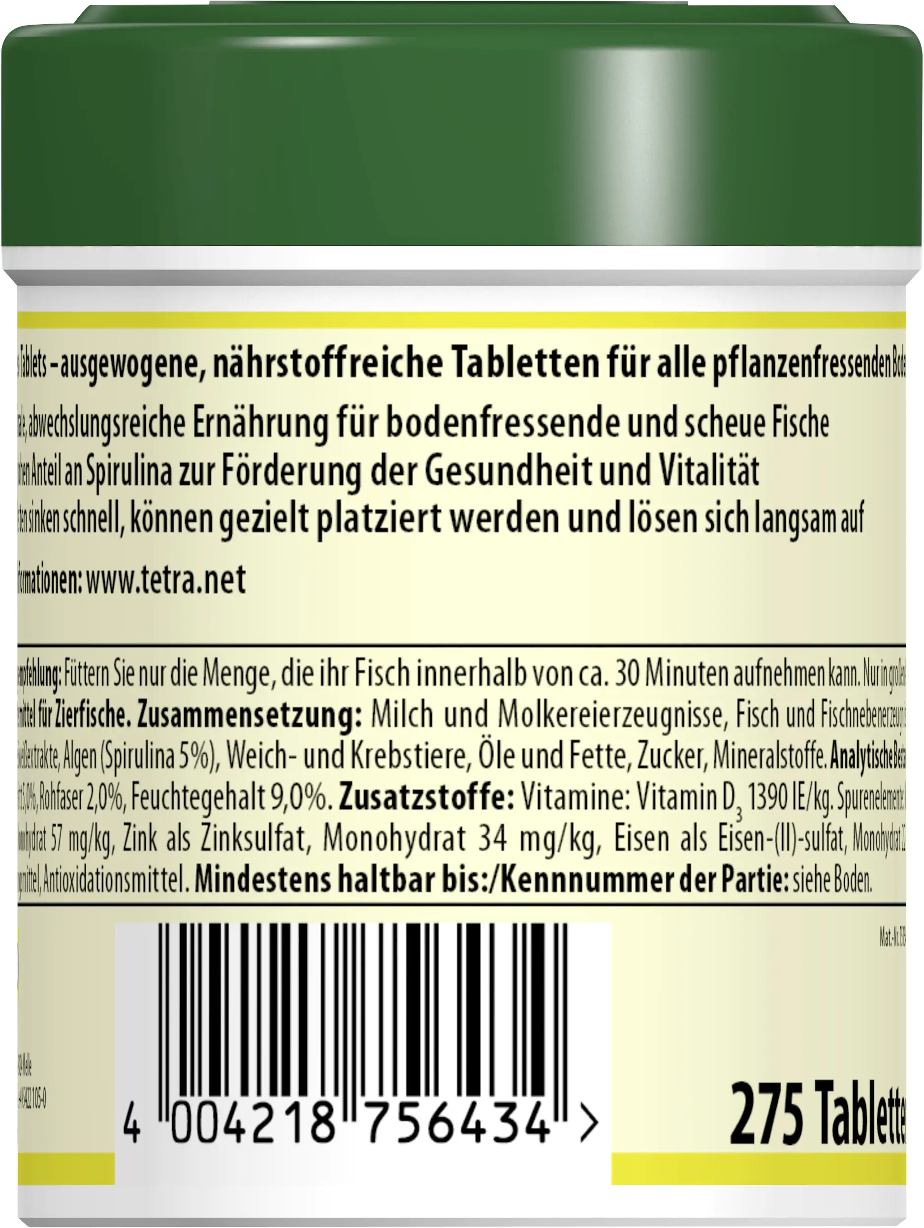 Tetra Zierfischfutter Pleco Tablets 275 Tabs Tetra Zierfischfutter Pleco Tablets 275 Tabs