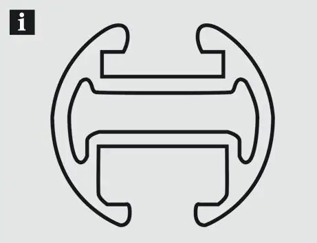 Gardinia Gardinenstange mit Innenlauf Memphis, Ø 16 mm, 120 cm