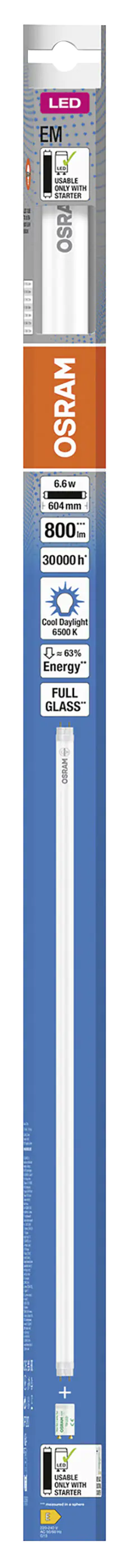 Osram LED Röhre T8 60 cm G13 6,6 W kaltweiß