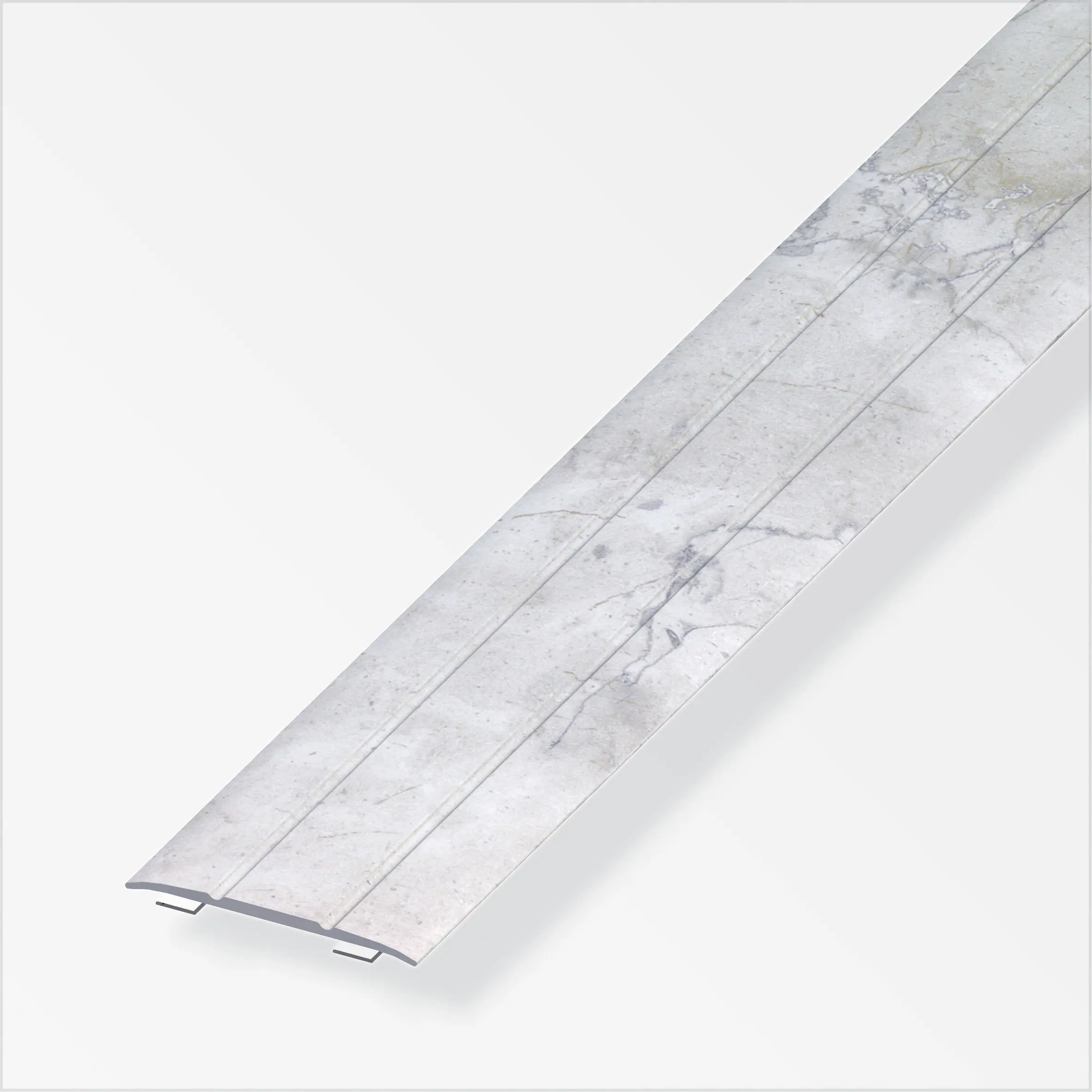 alfer Übergangsprofil 1 m, 37 x 2.5 mm Alu beschichtet sublimiert weiss