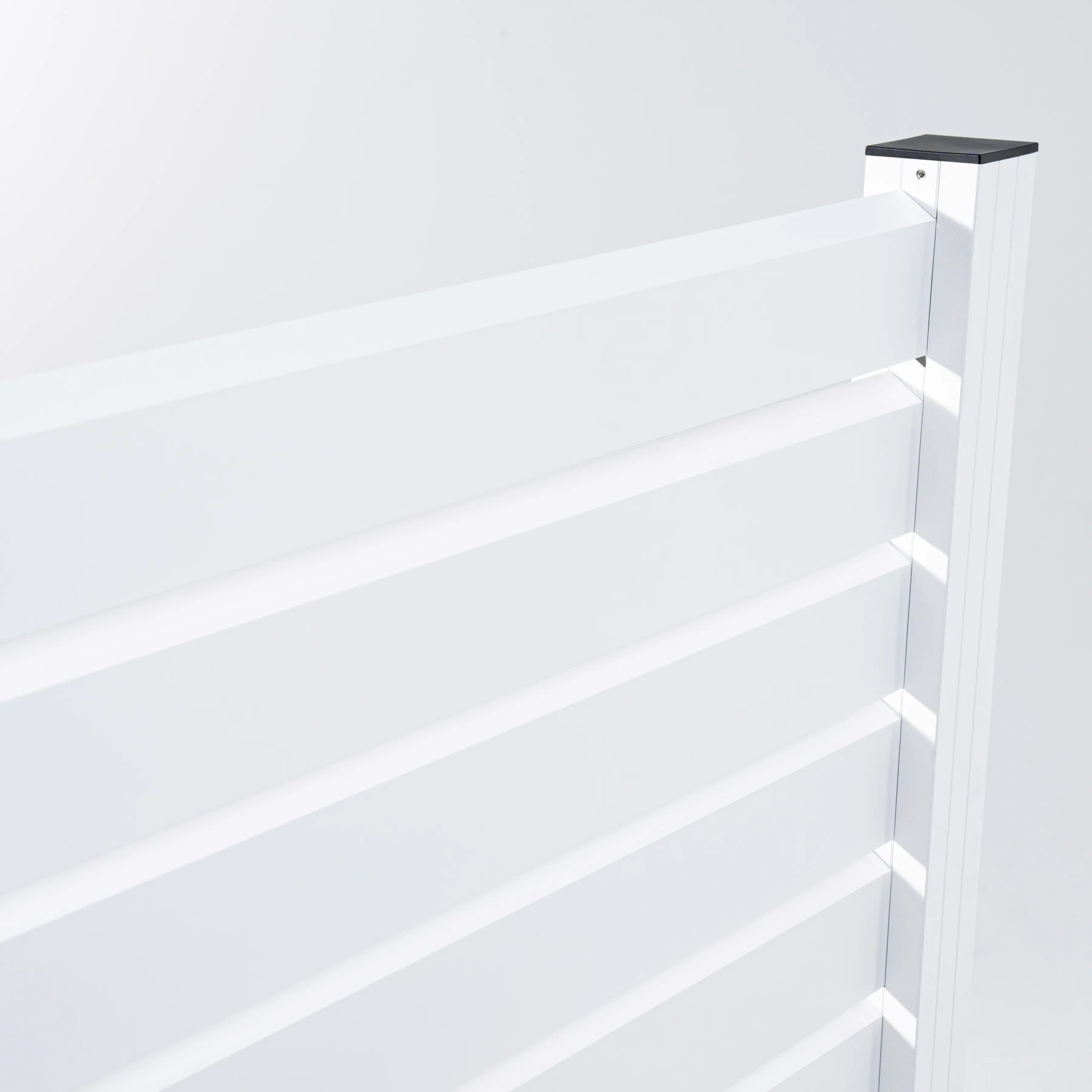 Ambiente Alu-Zaun Grundset Rhombus MINI 187 cm  x 124,2 cm weiß