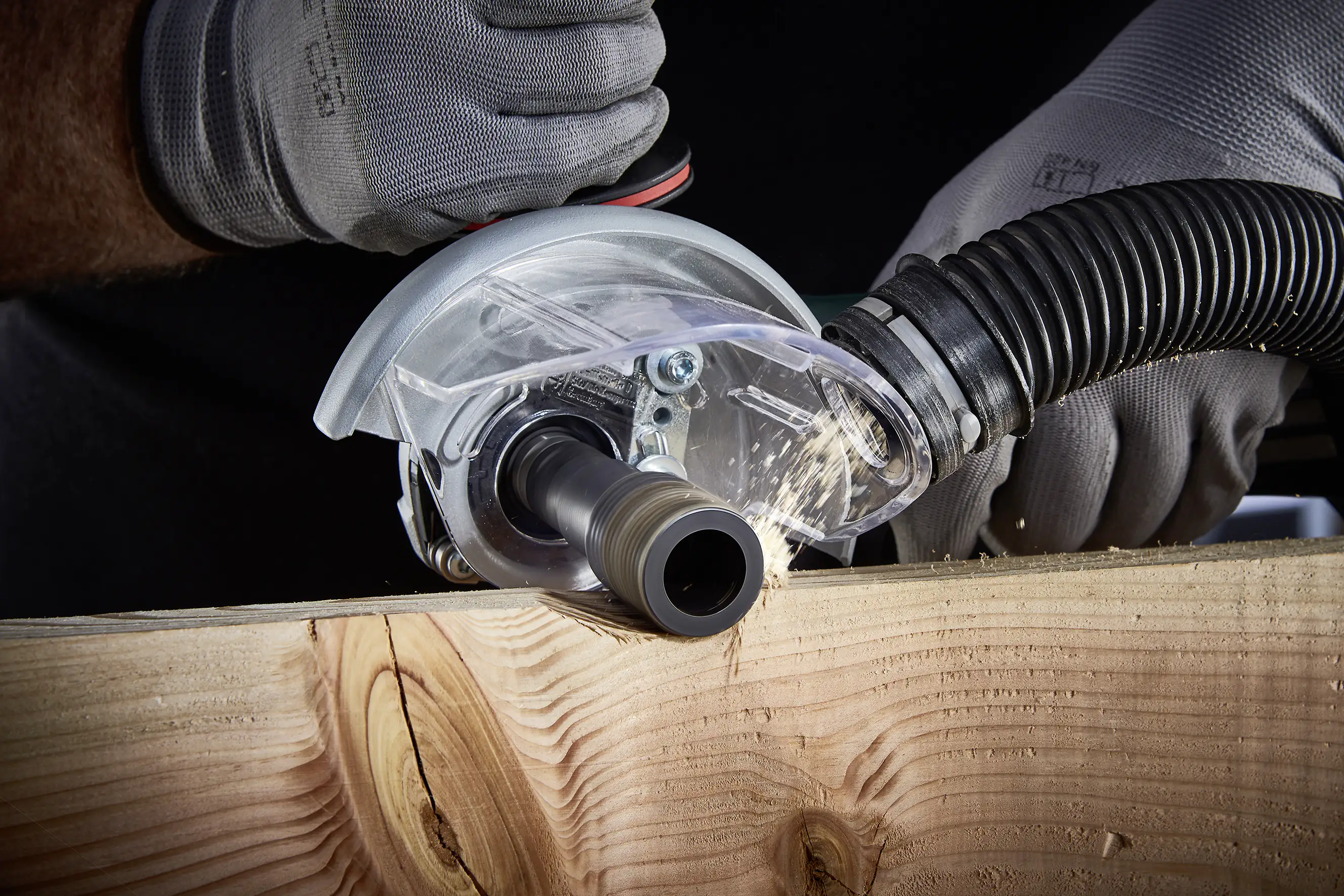 Wolfcraft Absaughaube für Winkelschleifer