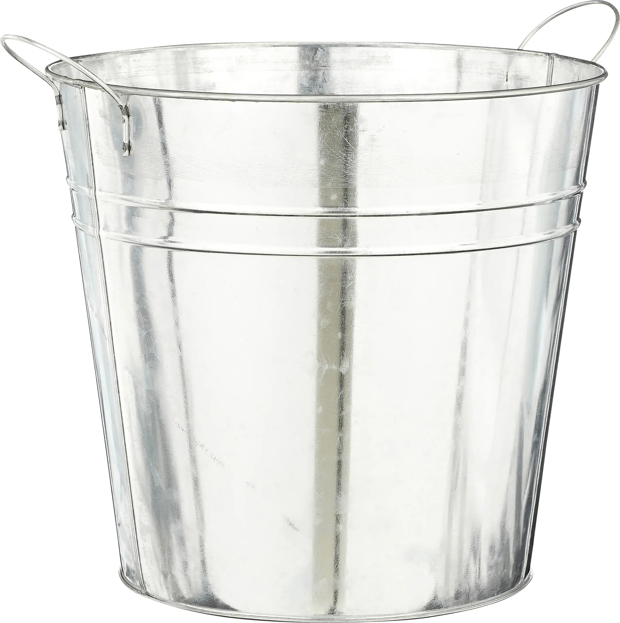 Mica Decorations Blumentopf Eisen Joey mit Griffe grau Ø 27 x 25 cm