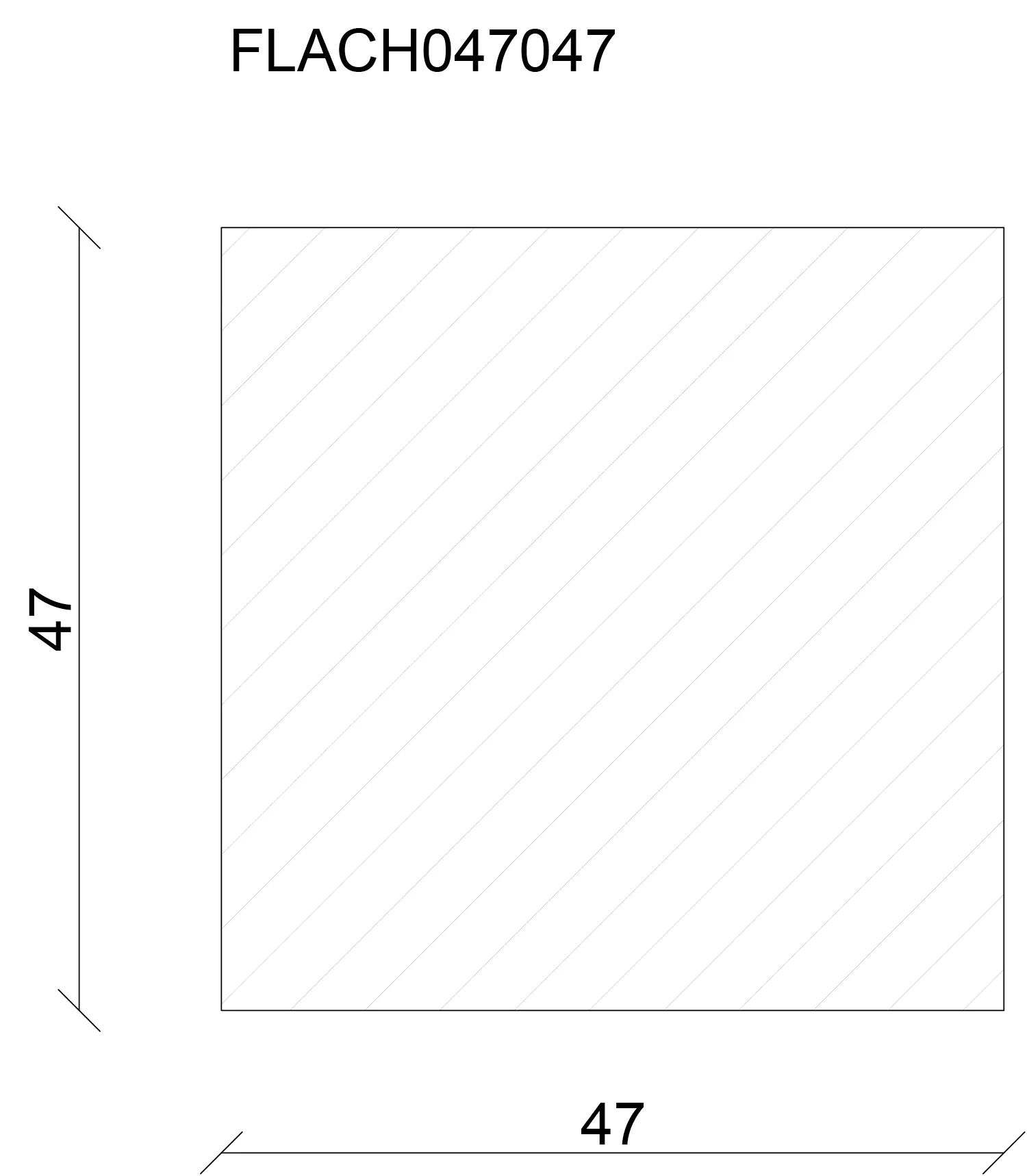 FN Neuhofer Flachleiste 95 cm 47 x 47 mm Buche