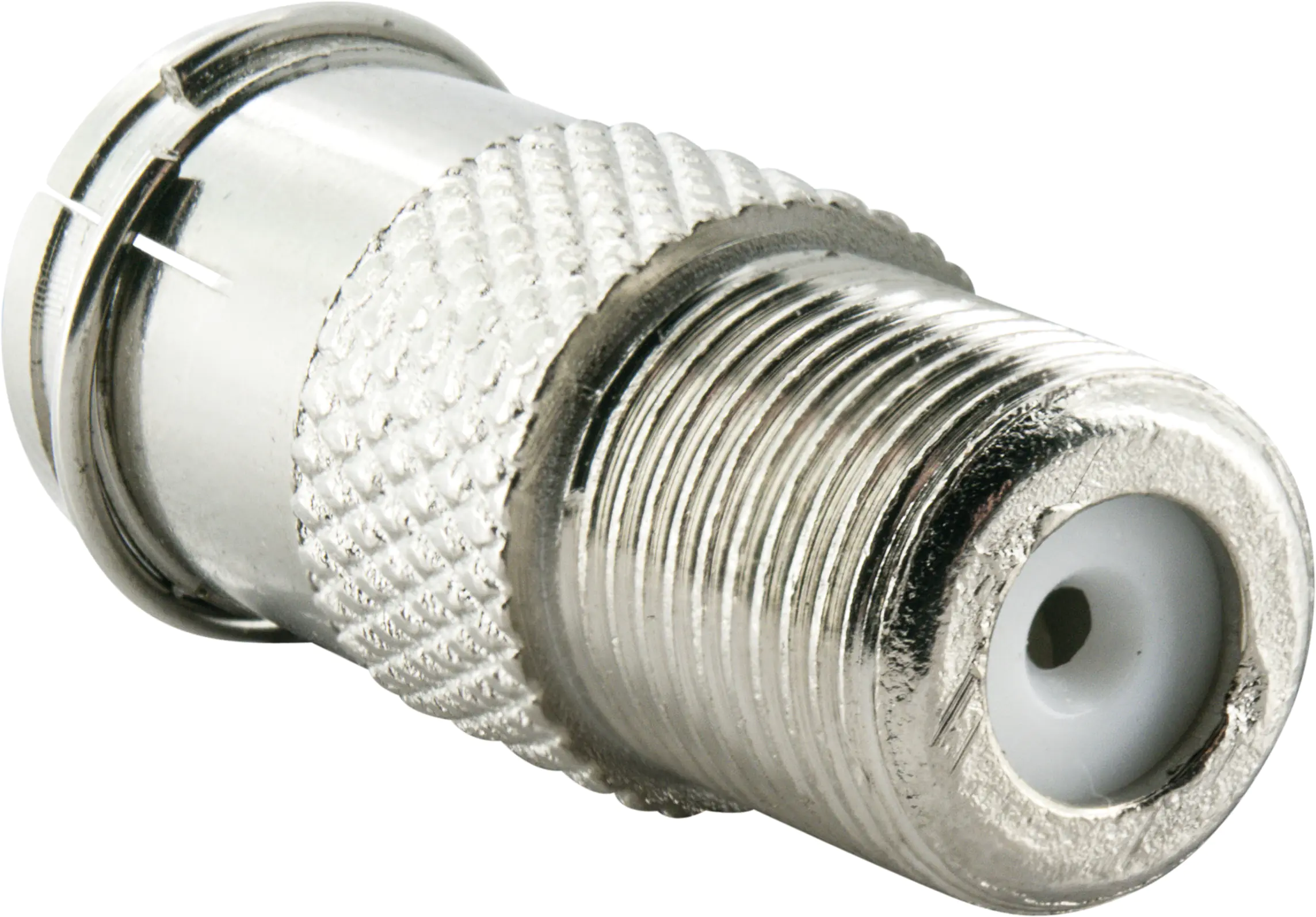 Schwaiger F Quick Adapter UEST9350 531 silber, 1x F Quick Stecker / 1x F Buchse