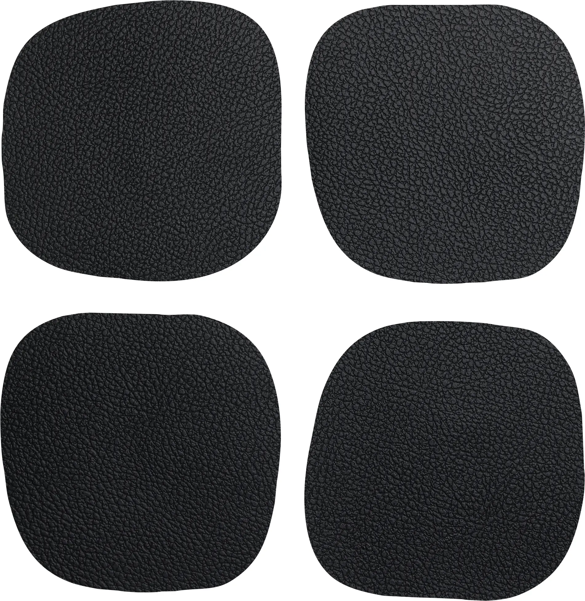 Vinanivao Untersetzer 10 x 10 cm schwarz 4er-Set