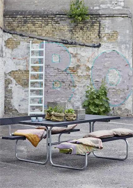 Plus Kombimöbel Classic 180 x 155 x 73 cm Kunststoff, schwarz strukturiert