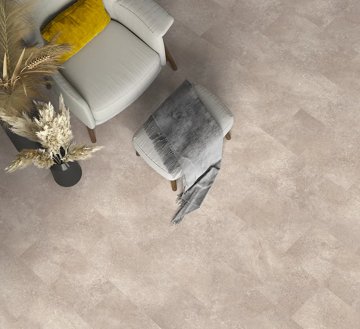 Classen Visiogrande Laminatfliese Megaloc Aquaprotect 60,4 x 28 cm Beton grau