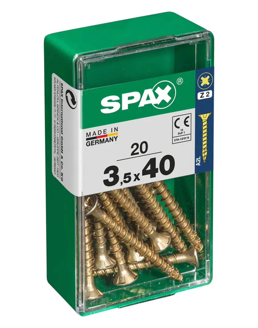 Spax Universalschrauben 3.5 x 40 mm PZ 2 - 20 Stk.