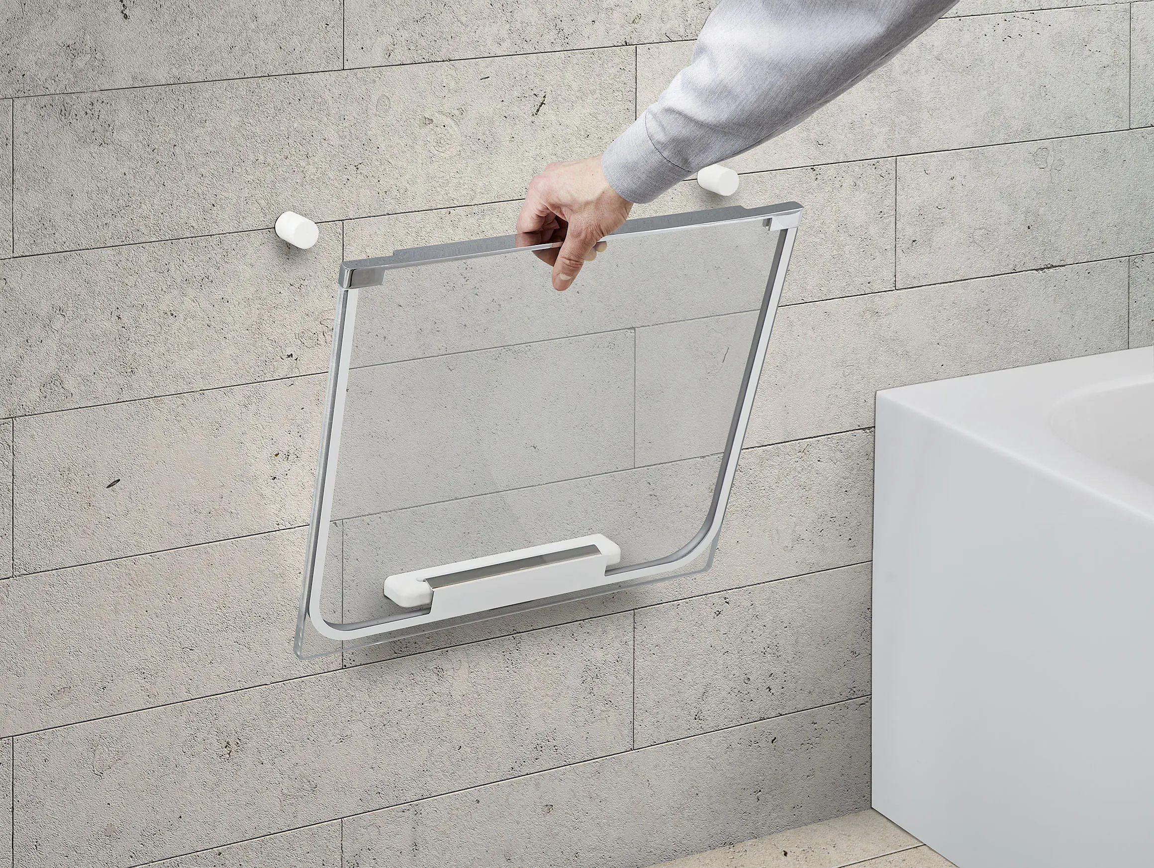 Ottofond Türwandhalterung zur Badewanne barrierefrei