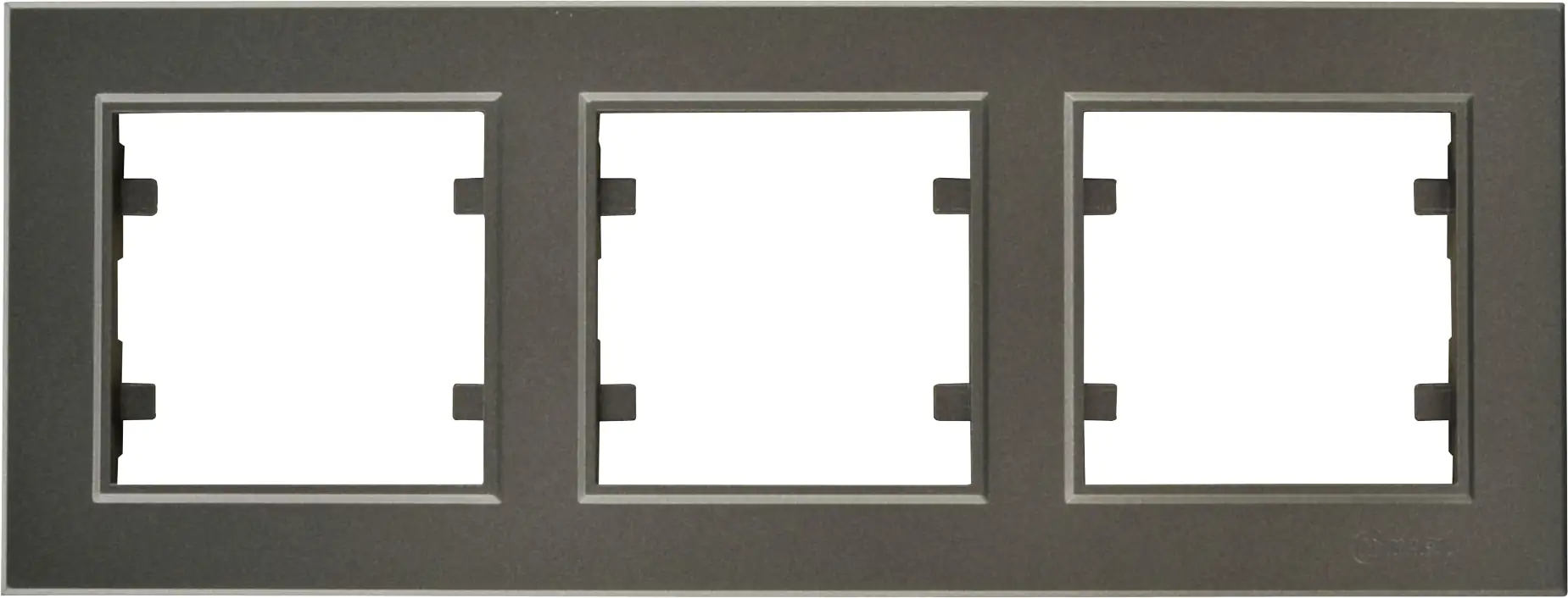 Unitec Abdeckrahmen 3-fach, waagerecht anthrazit, Serie Karea Unitec Abdeckrahmen 3-fach, waagerecht anthrazit, Serie Karea