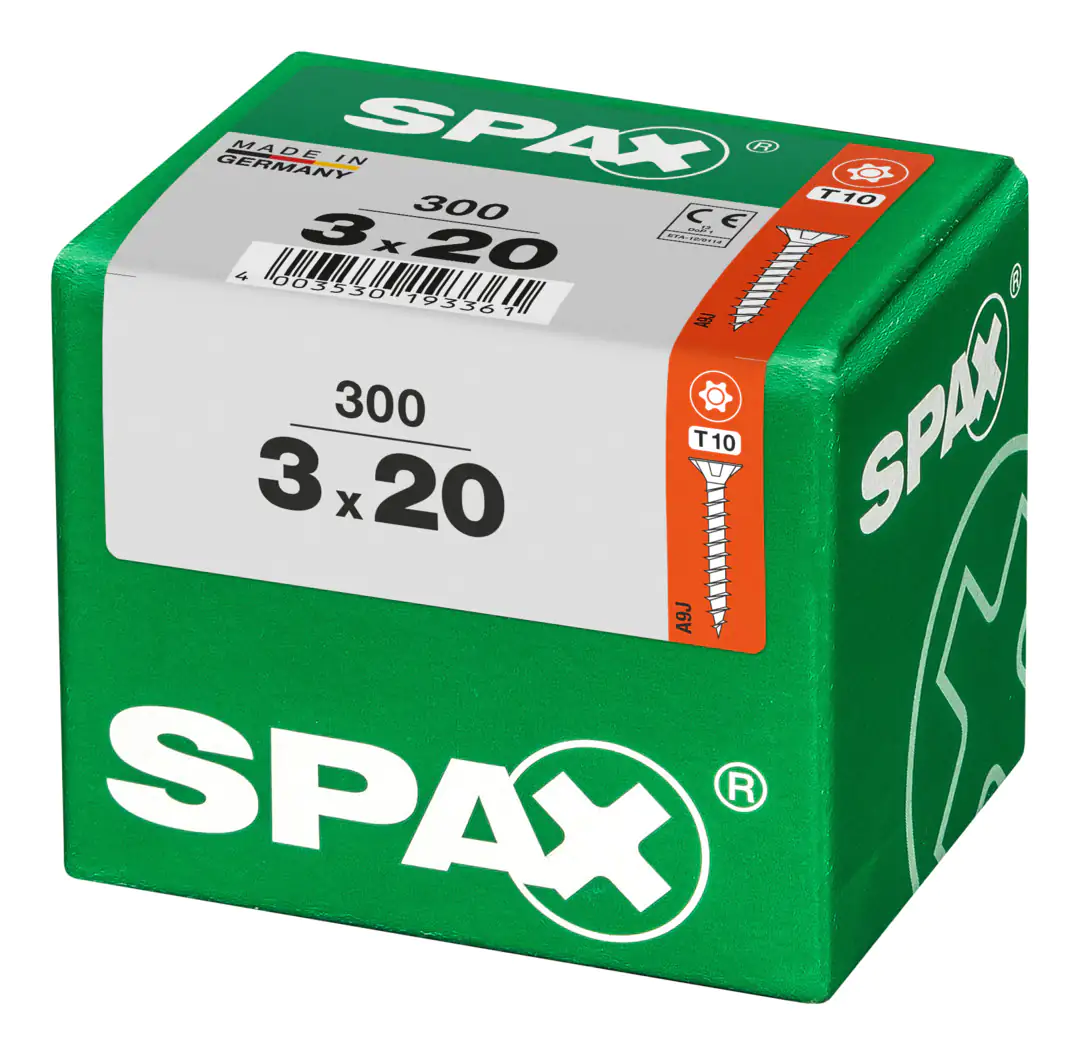 Spax Universalschrauben 3.0 x 20 mm TX 10 - 300 Stk.