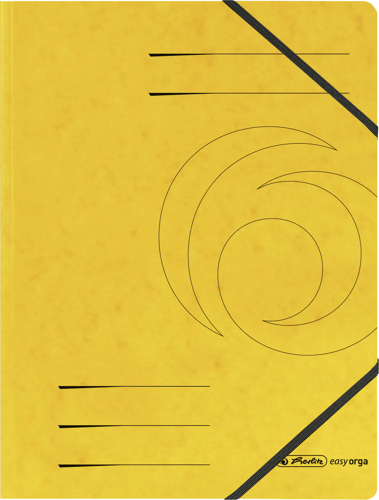 4008110972428 herlitz Eckspanner A4 gelb 2 Gummizüge