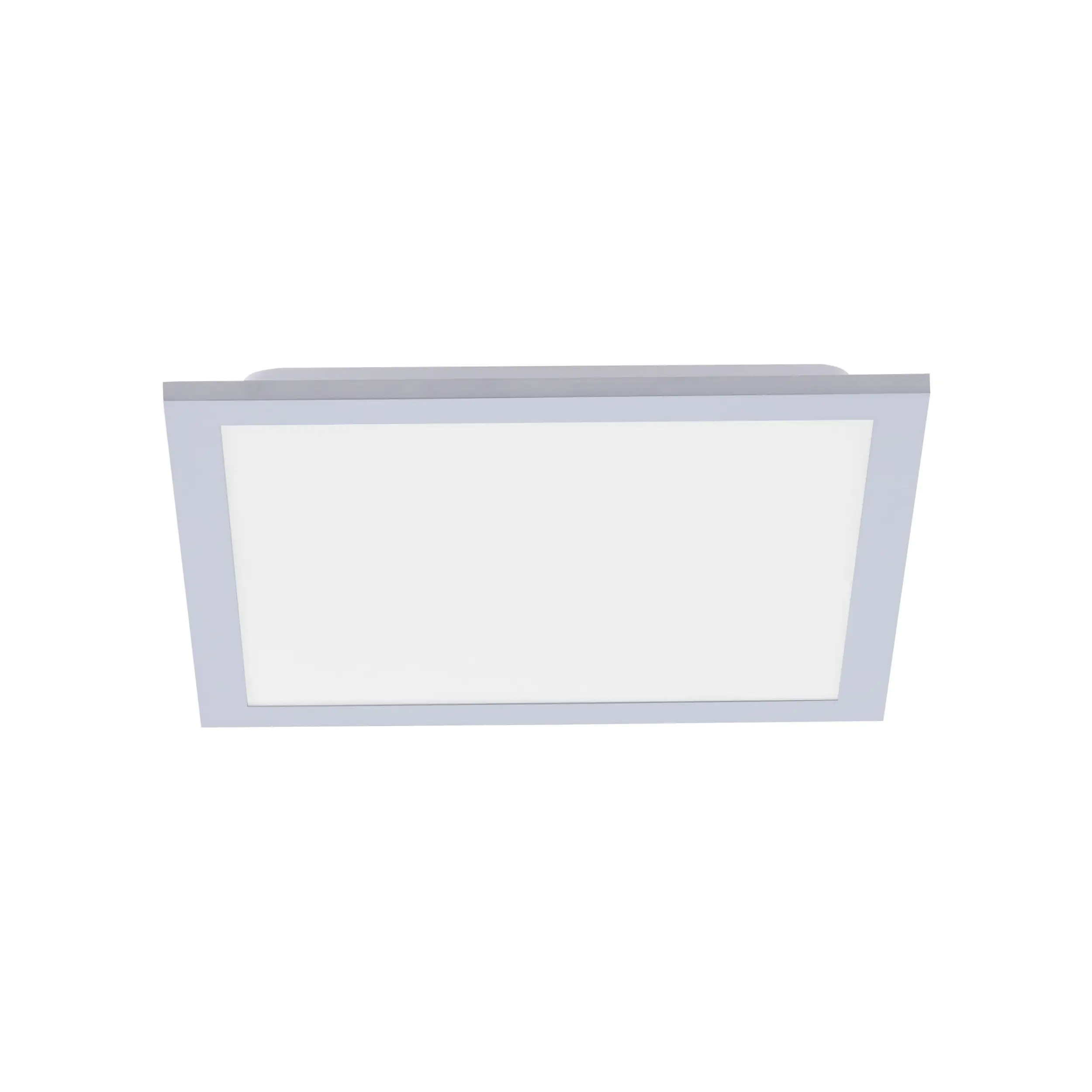 JustLight LED Deckenleuchte Flat silber 29,5 x 29,5 cm dimmbar