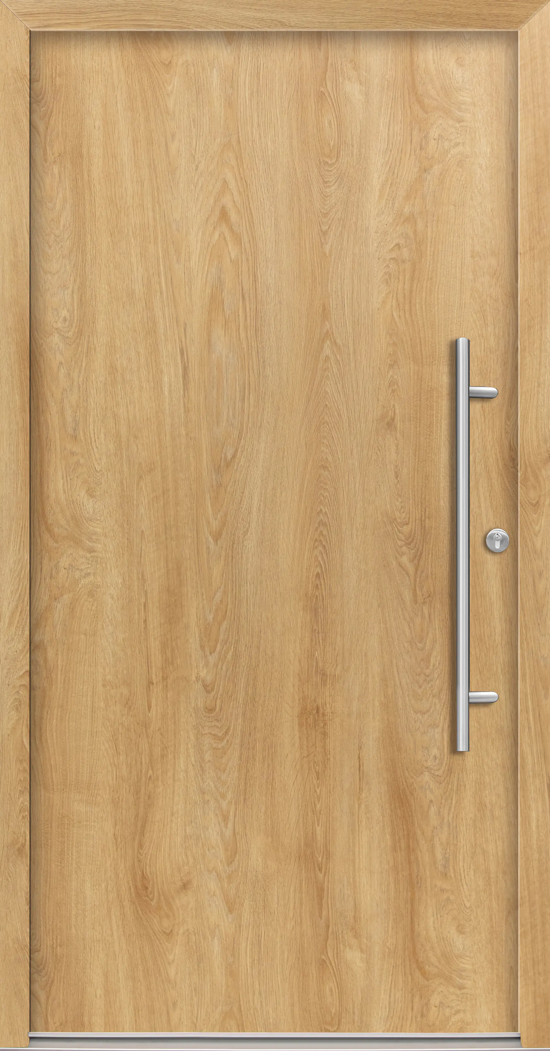 Splendoor Haustür Passivedoor Premium B05 Eiche Natur DIN Rechts 100 x 210 cm