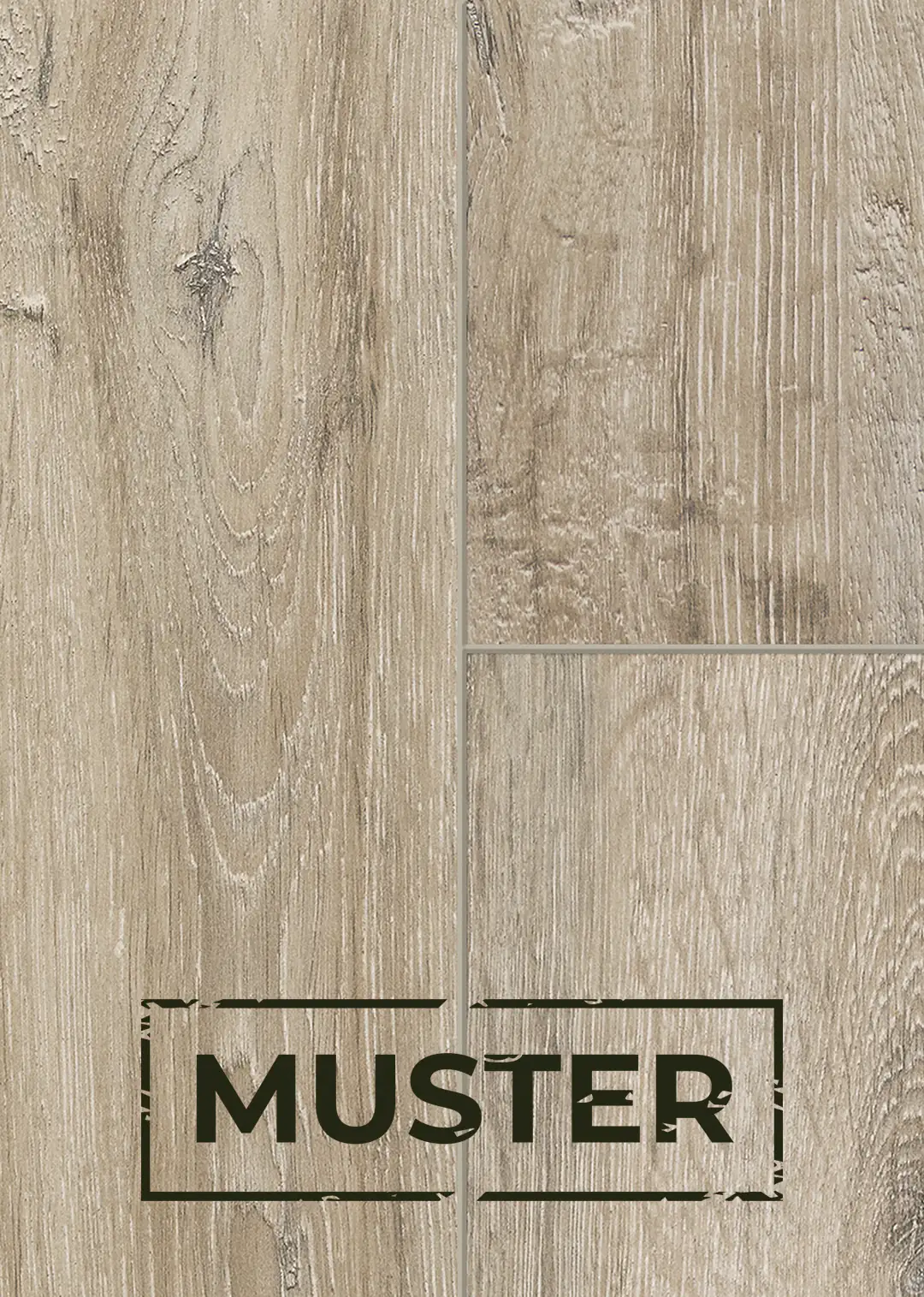 Classen Handmuster Laminat Megaloc Aquaprotect XL Eiche grau braun LHD