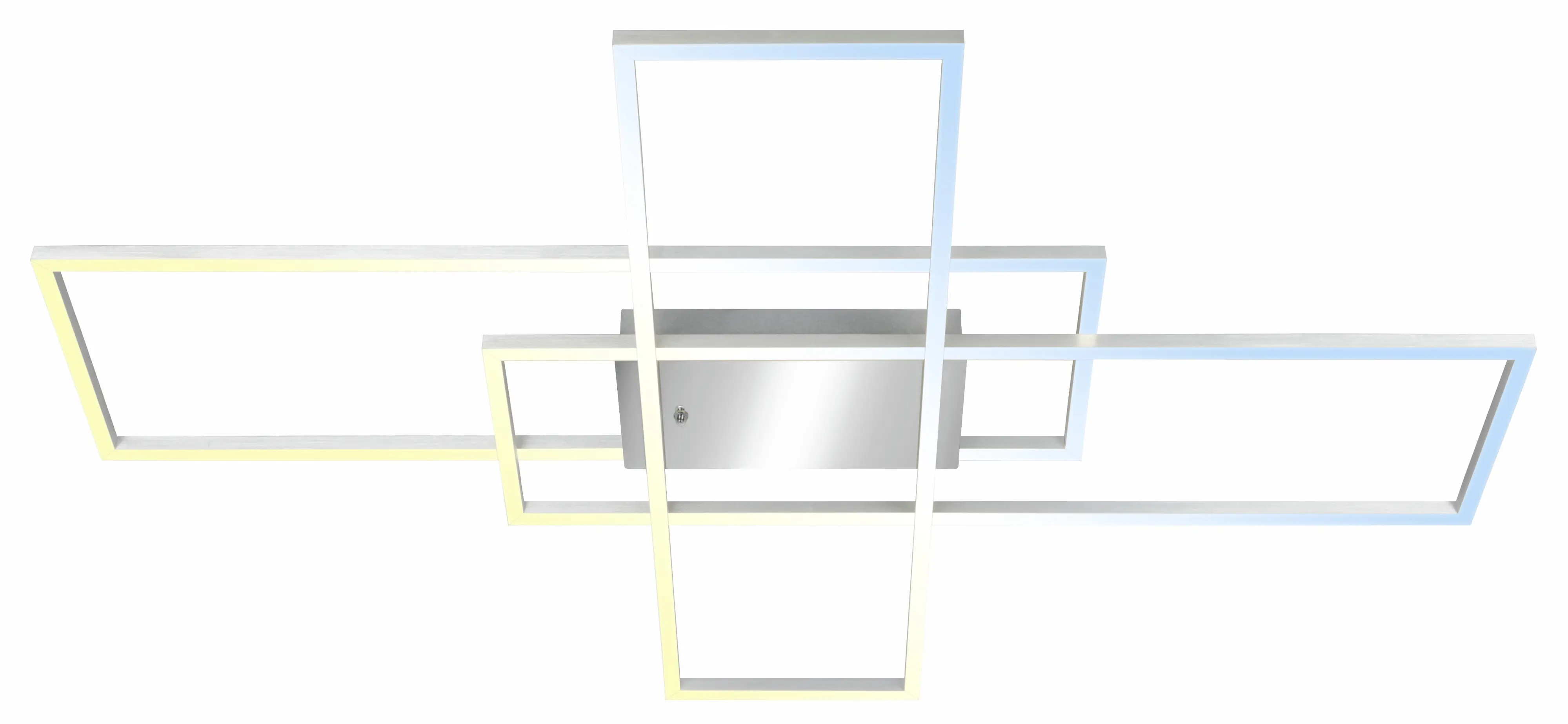 Briloner LED-Deckenleuchte Roami 104 x 71 cm chrom-aluminium CCT dimmbar
