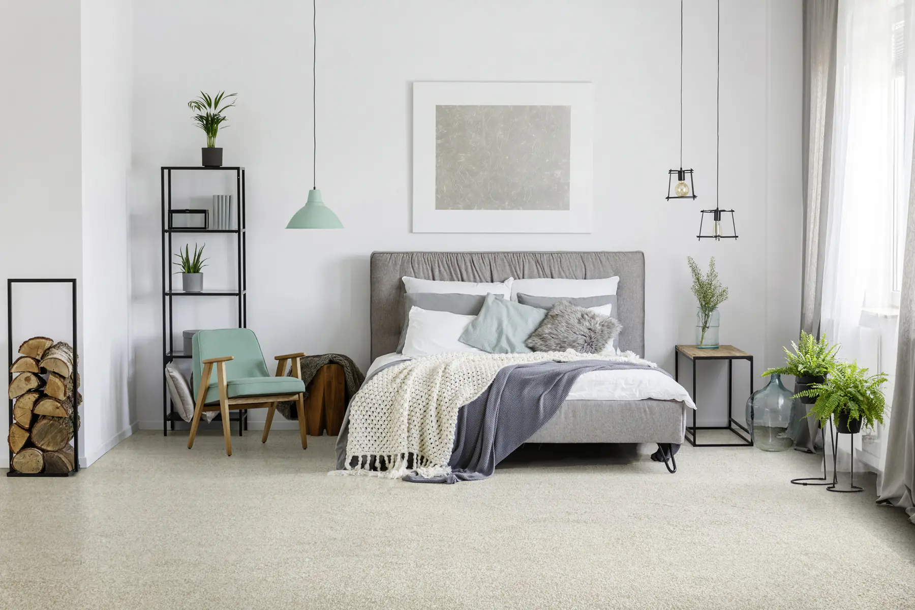 Teppichboden Lea hellbeige 4 m breit (Meterware)