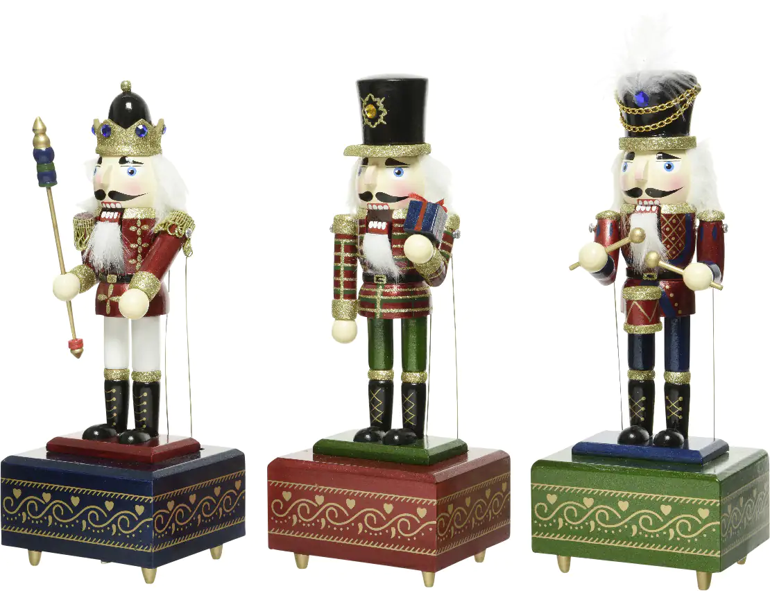 Kaemingk Spieluhr Nussknacker 11,5 x 9,5 x 30 cm