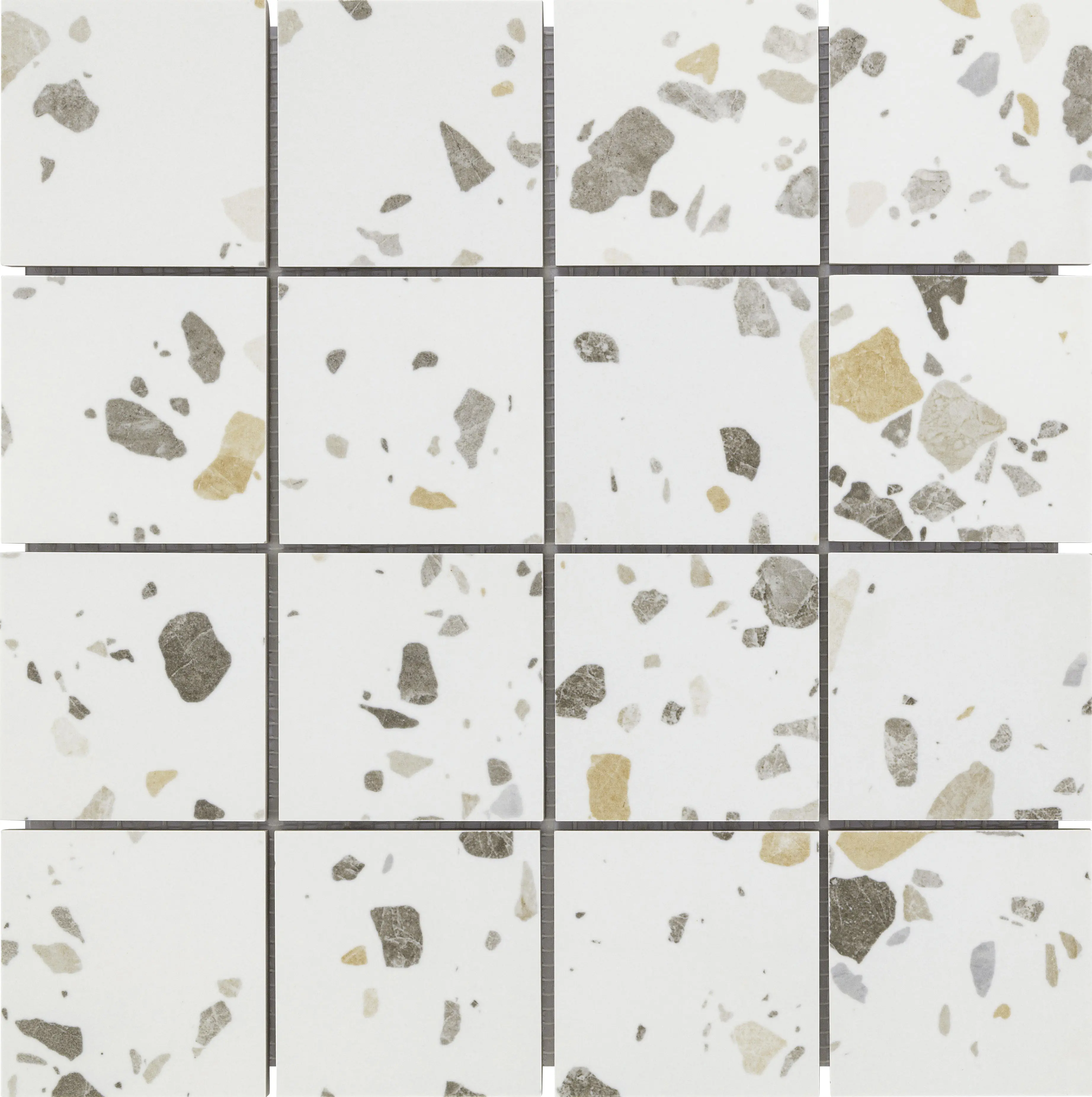 KNG Mosaikfliese rutschhemmend 30,0 x 30,0 cm terrazzo beige