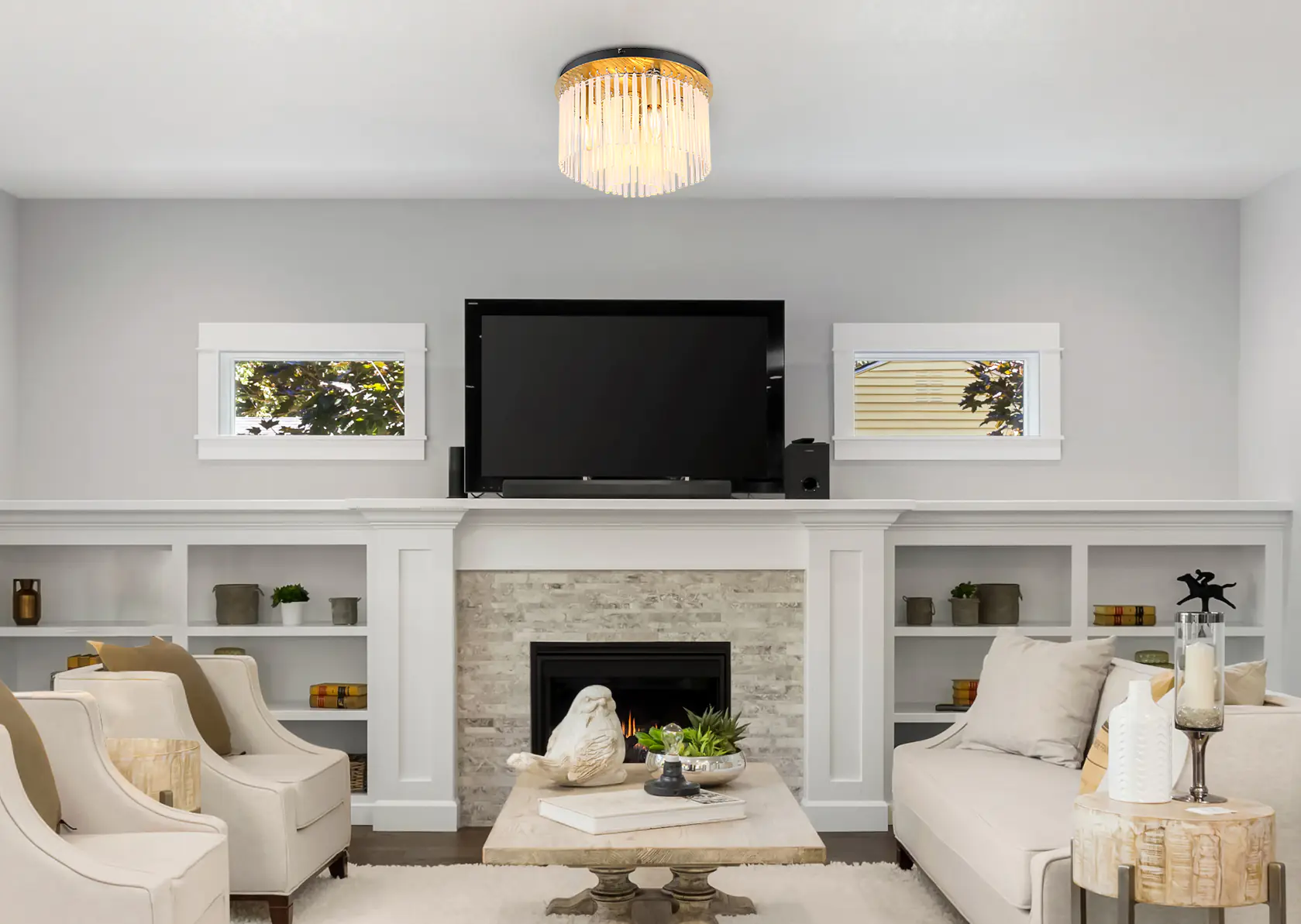 Globo Deckenleuchte Gorley 5-flammig, E14, IP20, gold/schwarz Globo Deckenleuchte Gorley 5-flammig, E14, IP20, gold/schwarz