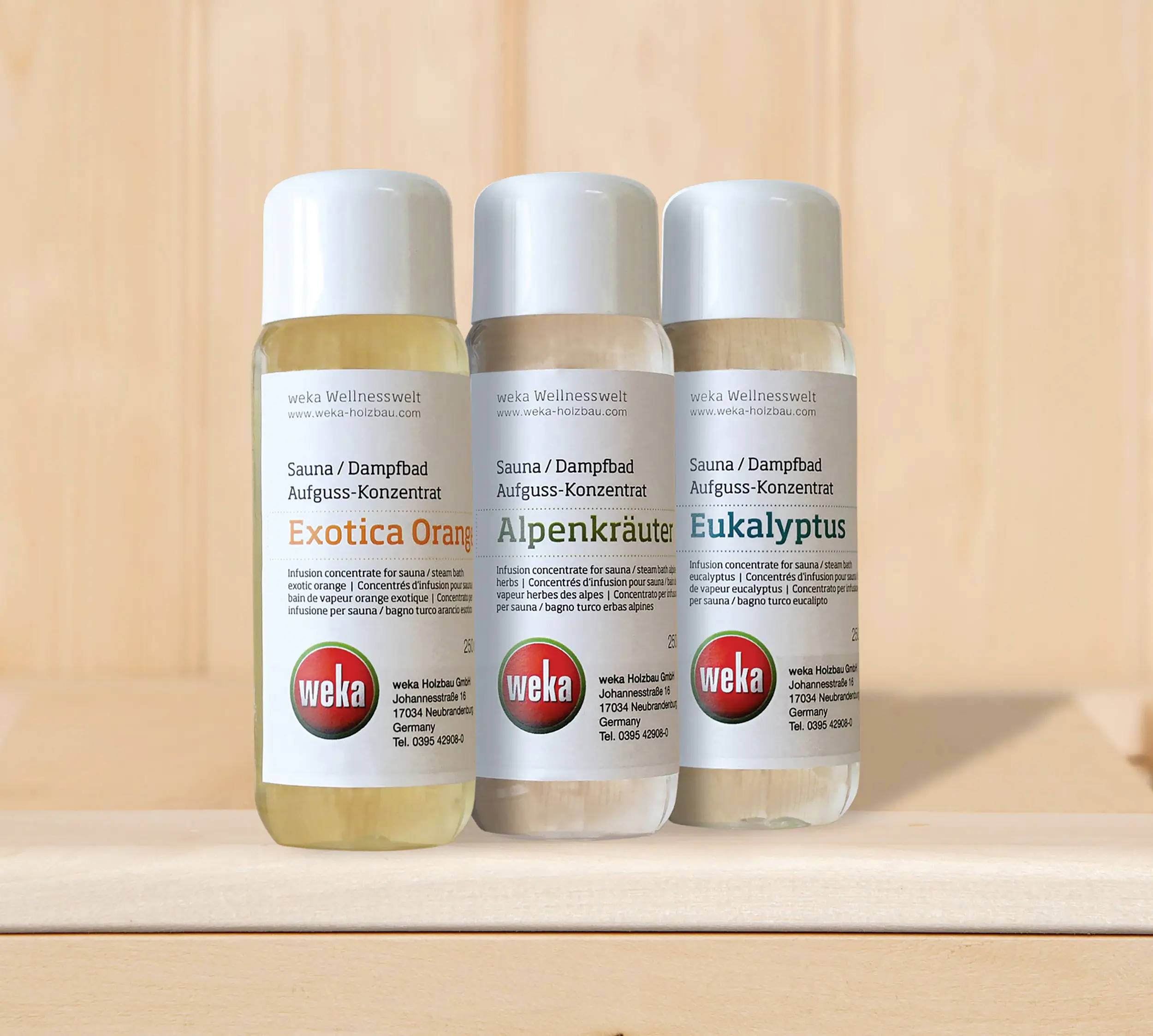 Weka Sauna- und Dampfbadduft 3er-Sparset